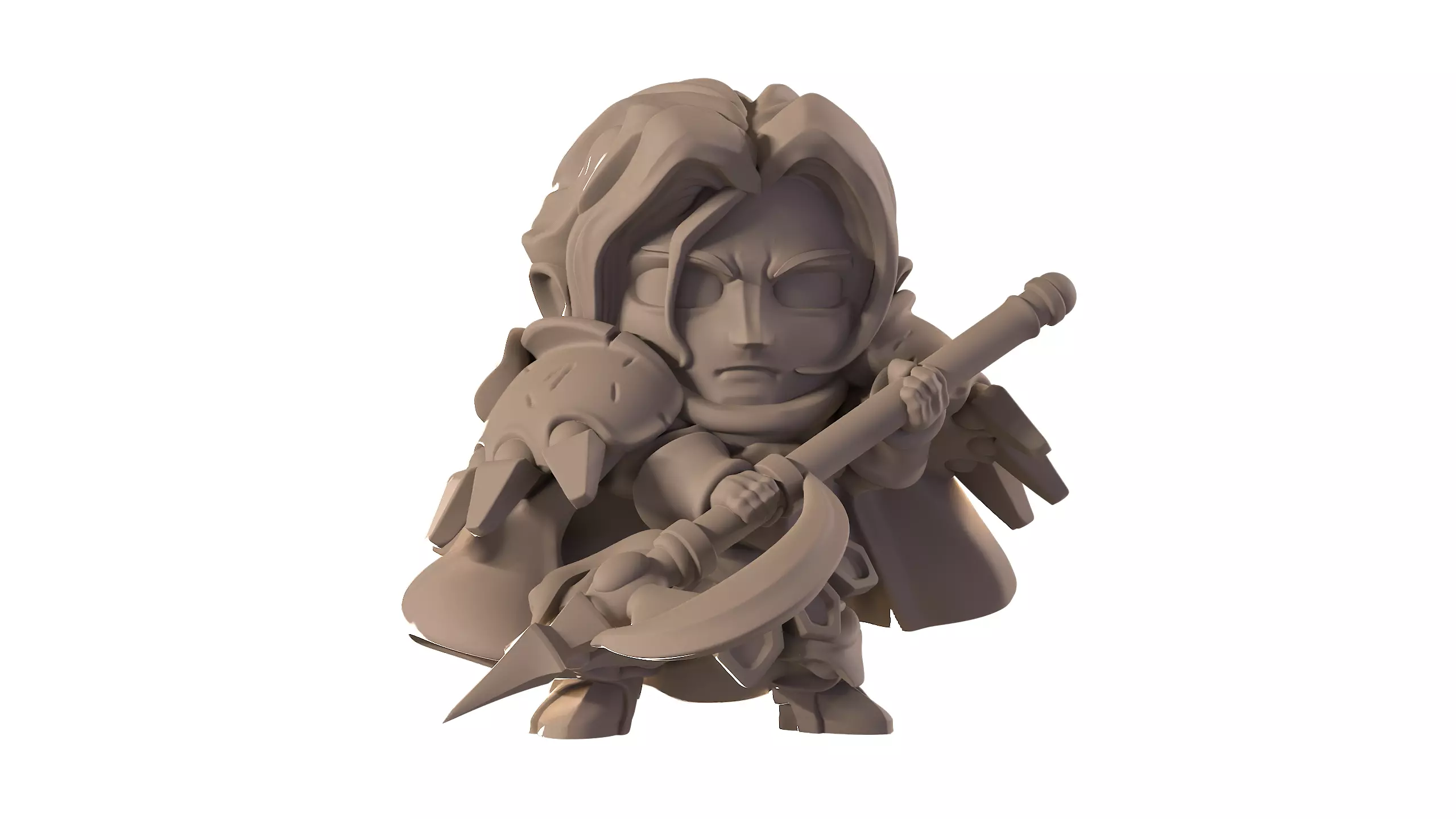 Amon chibi character  3D model_0