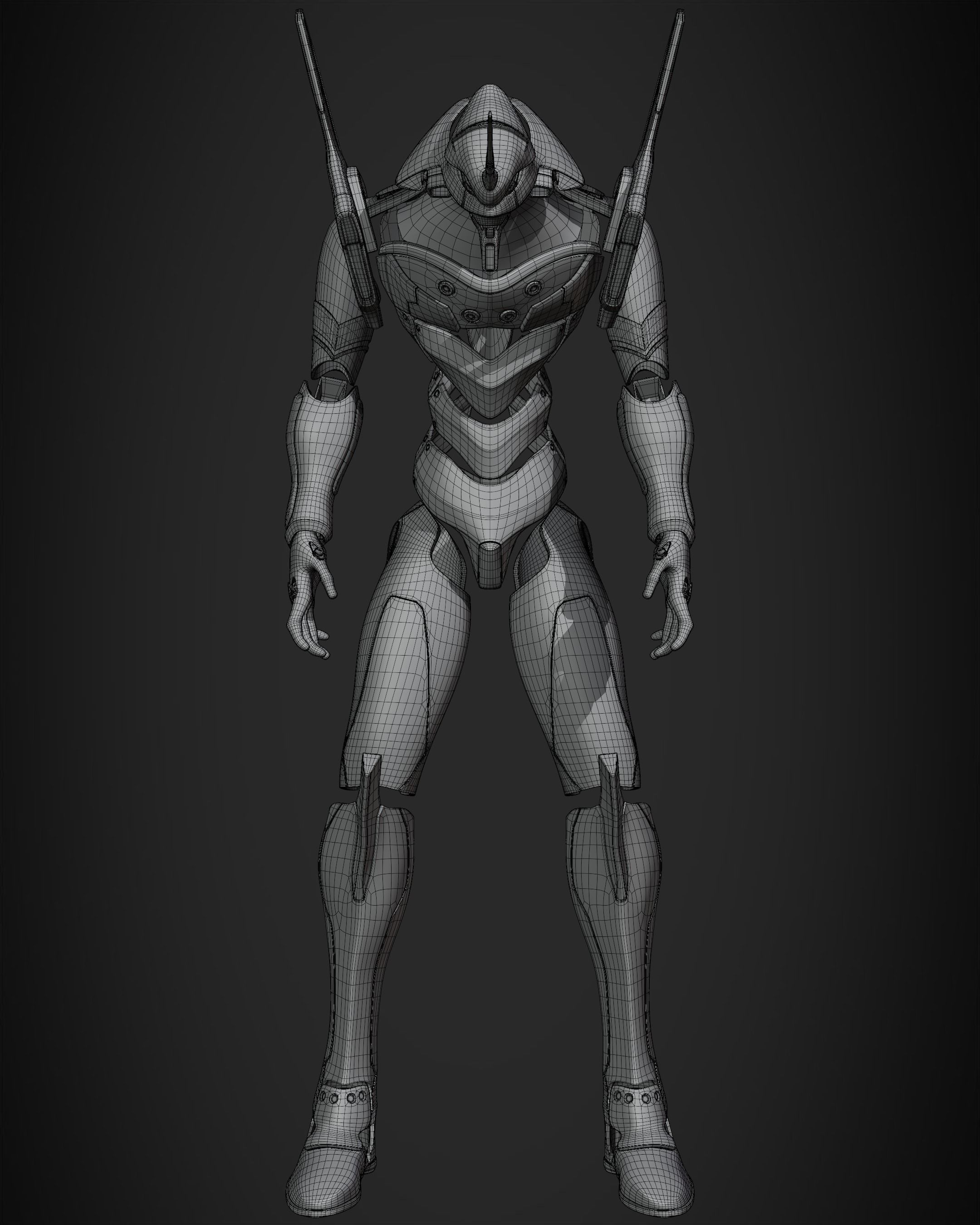 Evangelion EVA-01 Full Armor for Cosplay 3D print model_14
