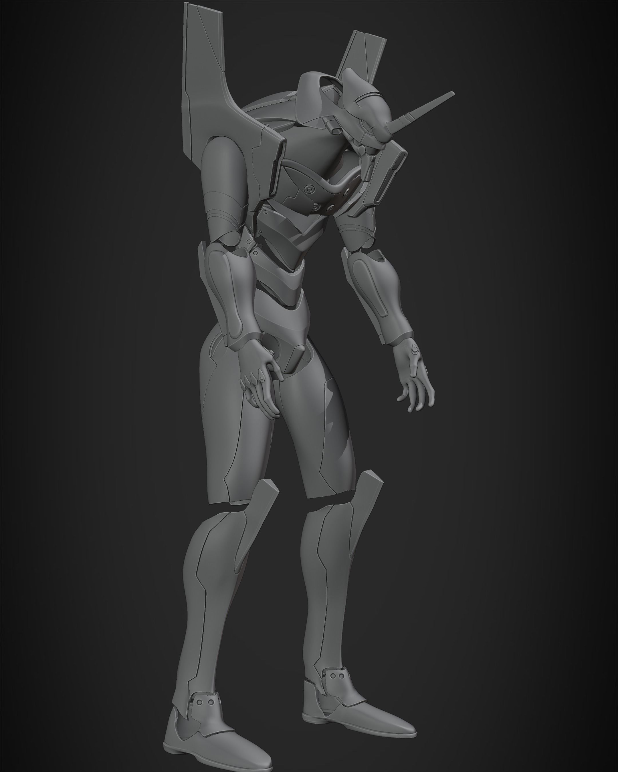 Evangelion EVA-01 Full Armor for Cosplay 3D print model_17