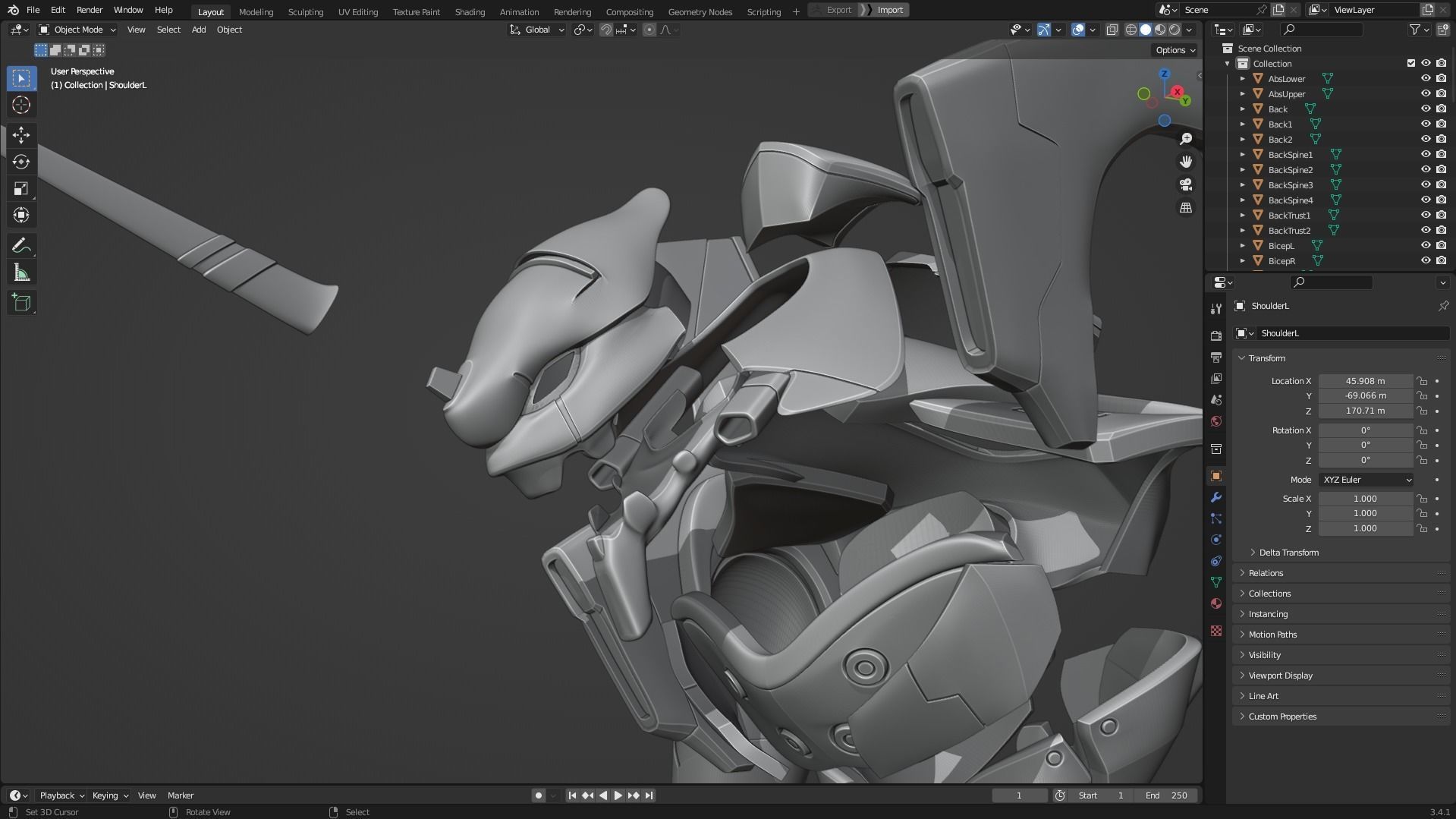 Evangelion EVA-01 Full Armor for Cosplay 3D print model_13