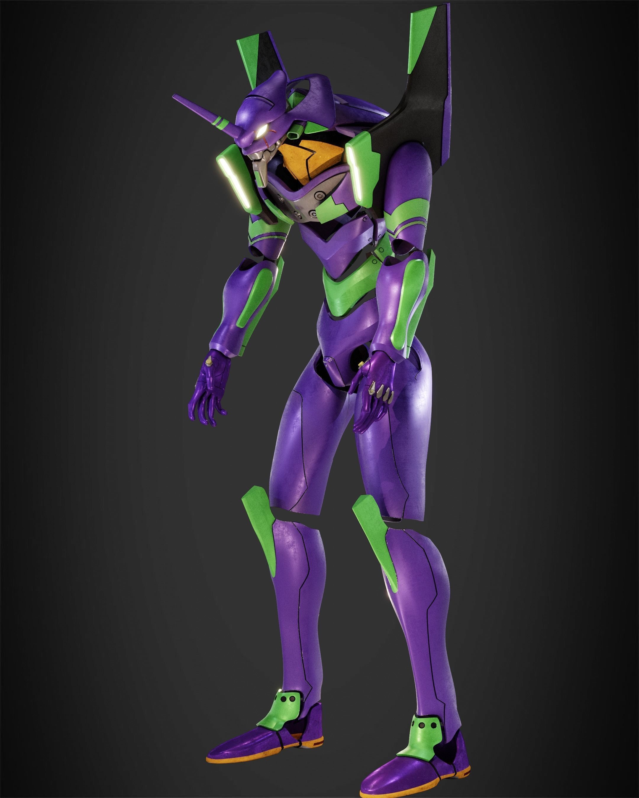 Evangelion EVA-01 Full Armor for Cosplay 3D print model_3