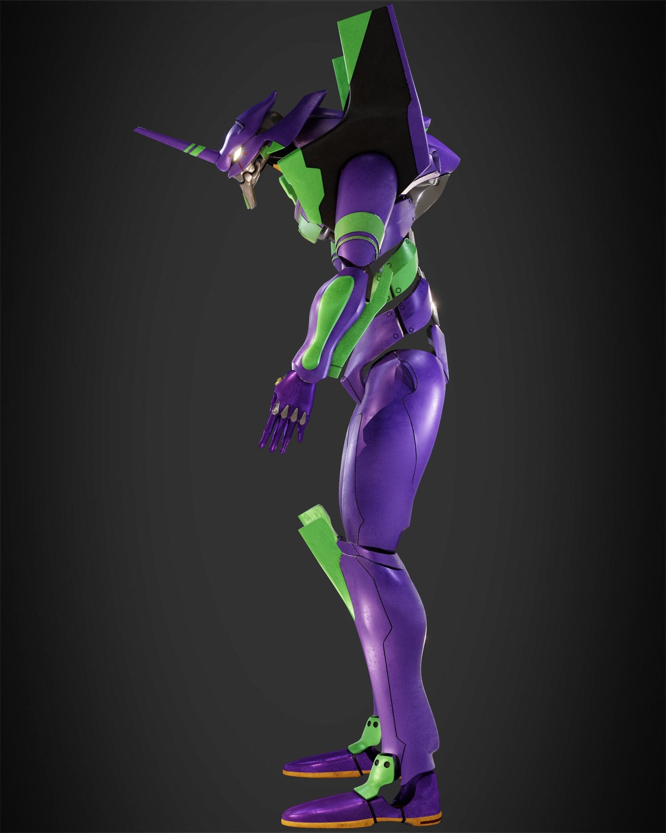 Evangelion EVA-01 Full Armor for Cosplay 3D print model_4