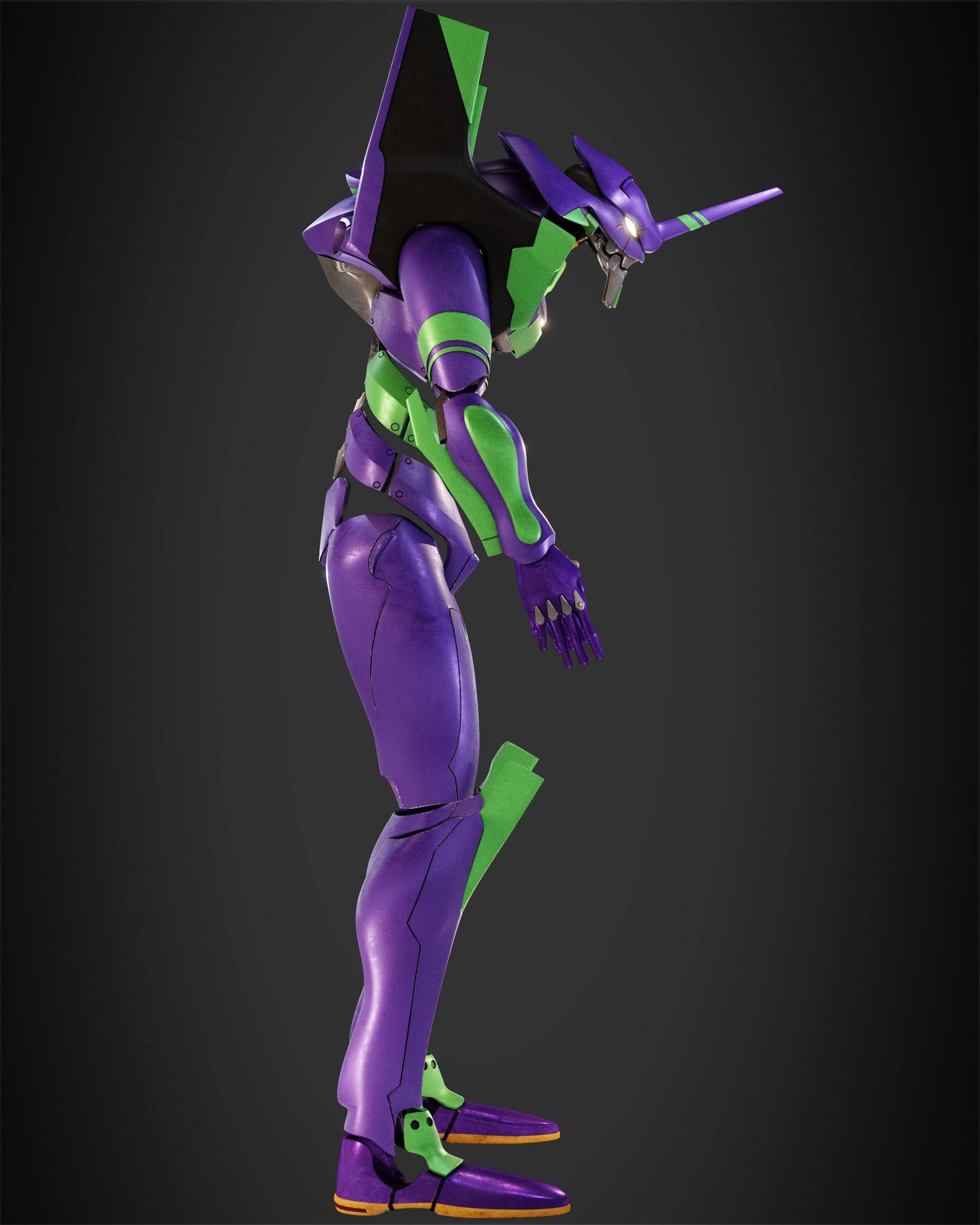 Evangelion EVA-01 Full Armor for Cosplay 3D print model_8