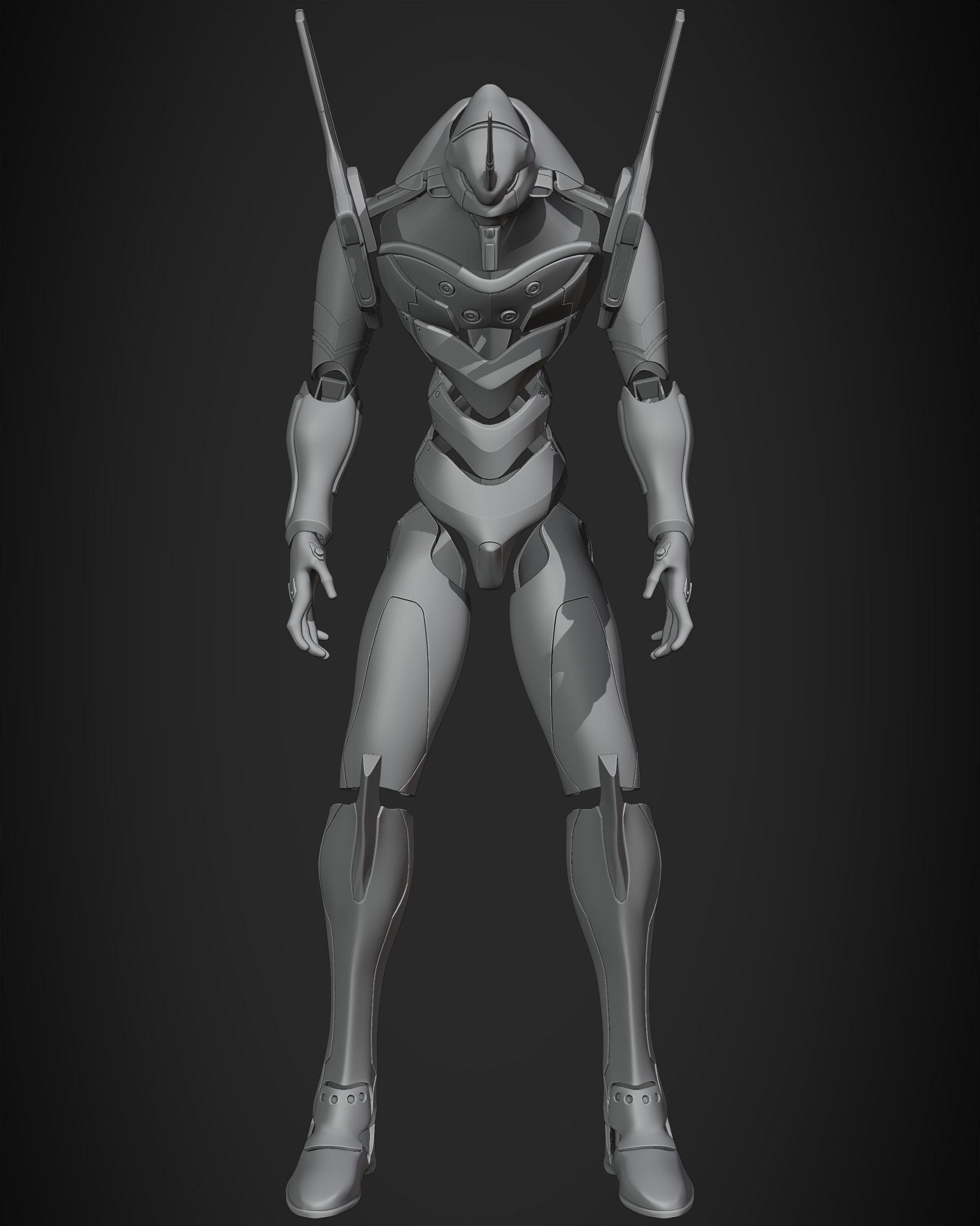 Evangelion EVA-01 Full Armor for Cosplay 3D print model_15