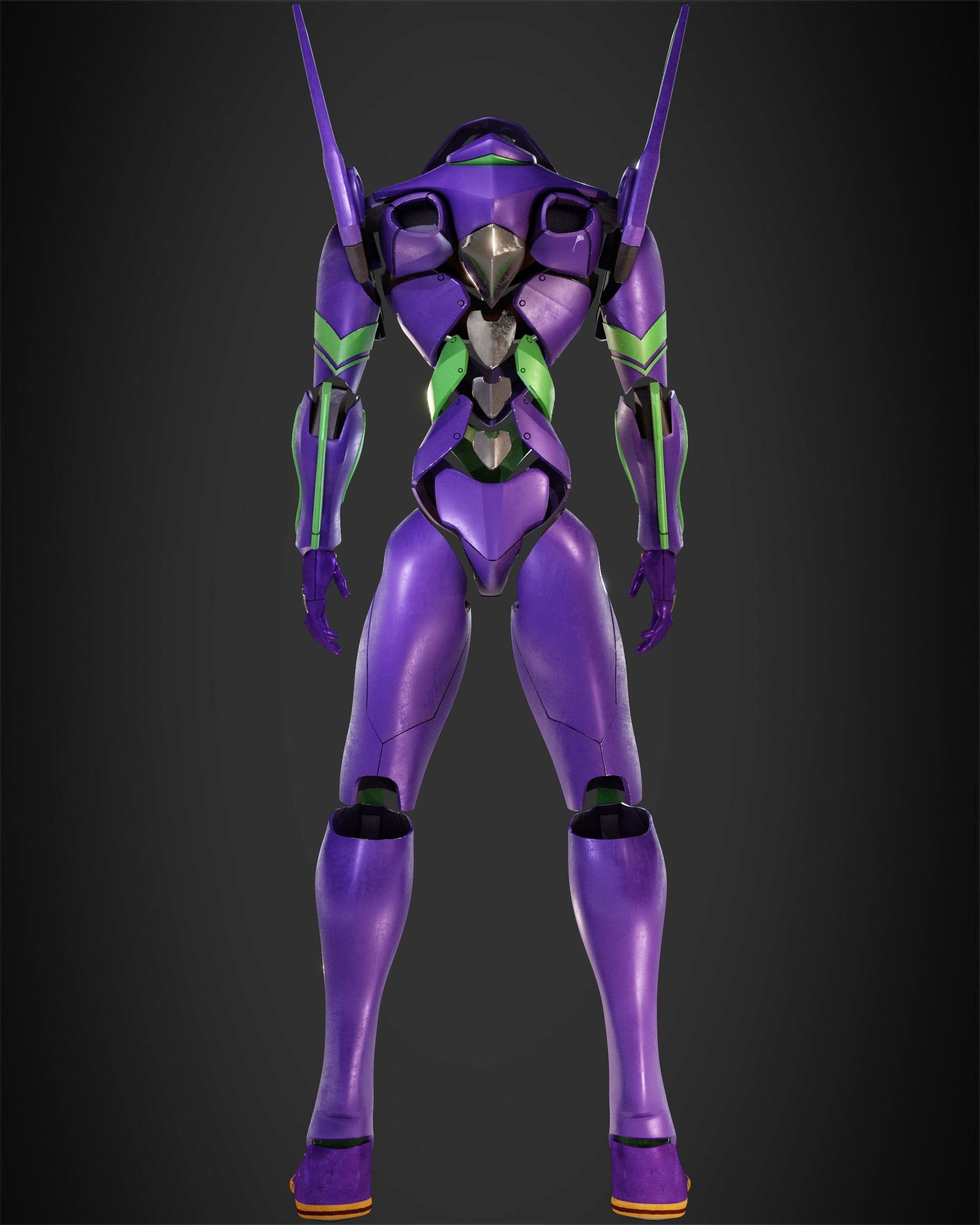 Evangelion EVA-01 Full Armor for Cosplay 3D print model_6