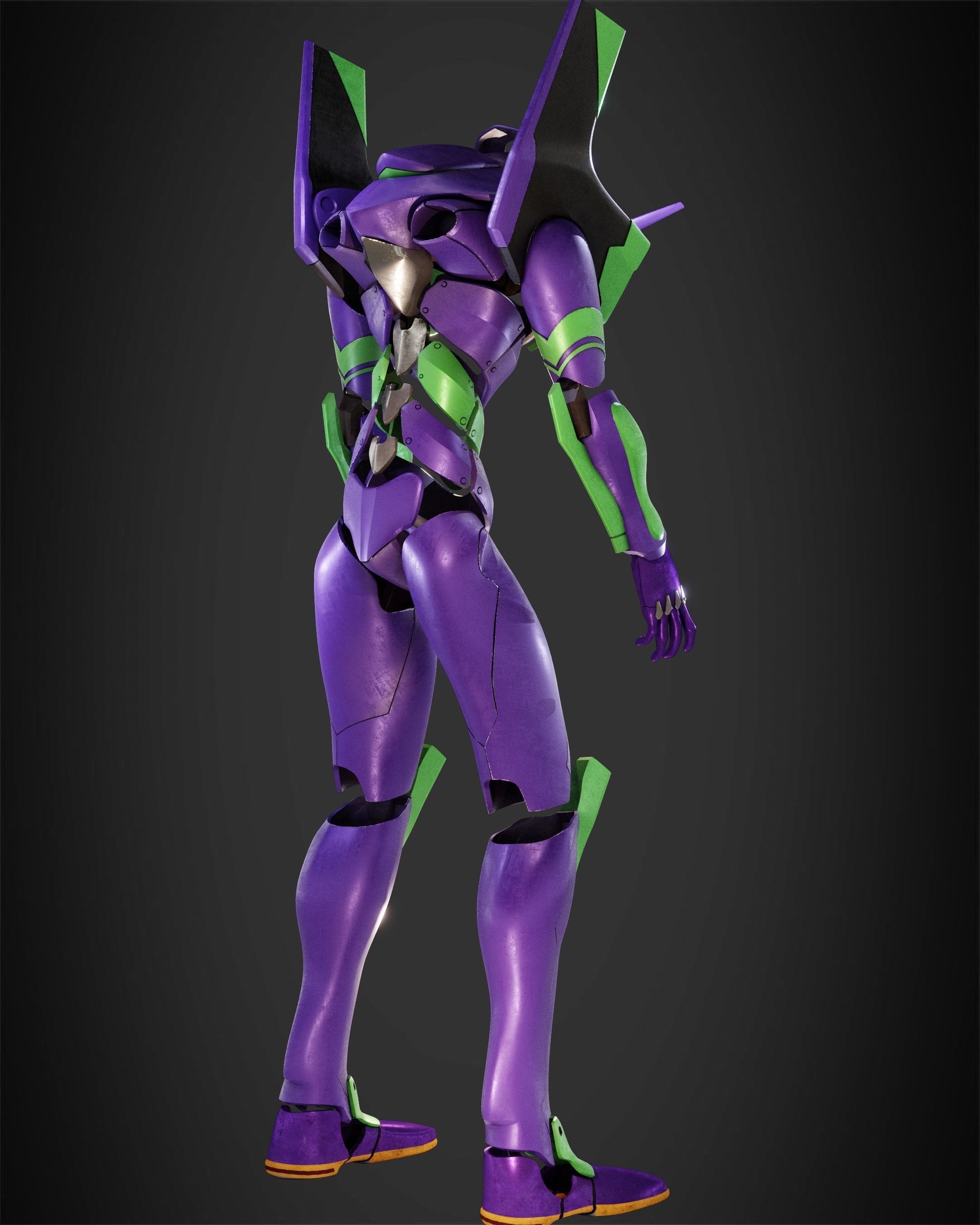 Evangelion EVA-01 Full Armor for Cosplay 3D print model_7