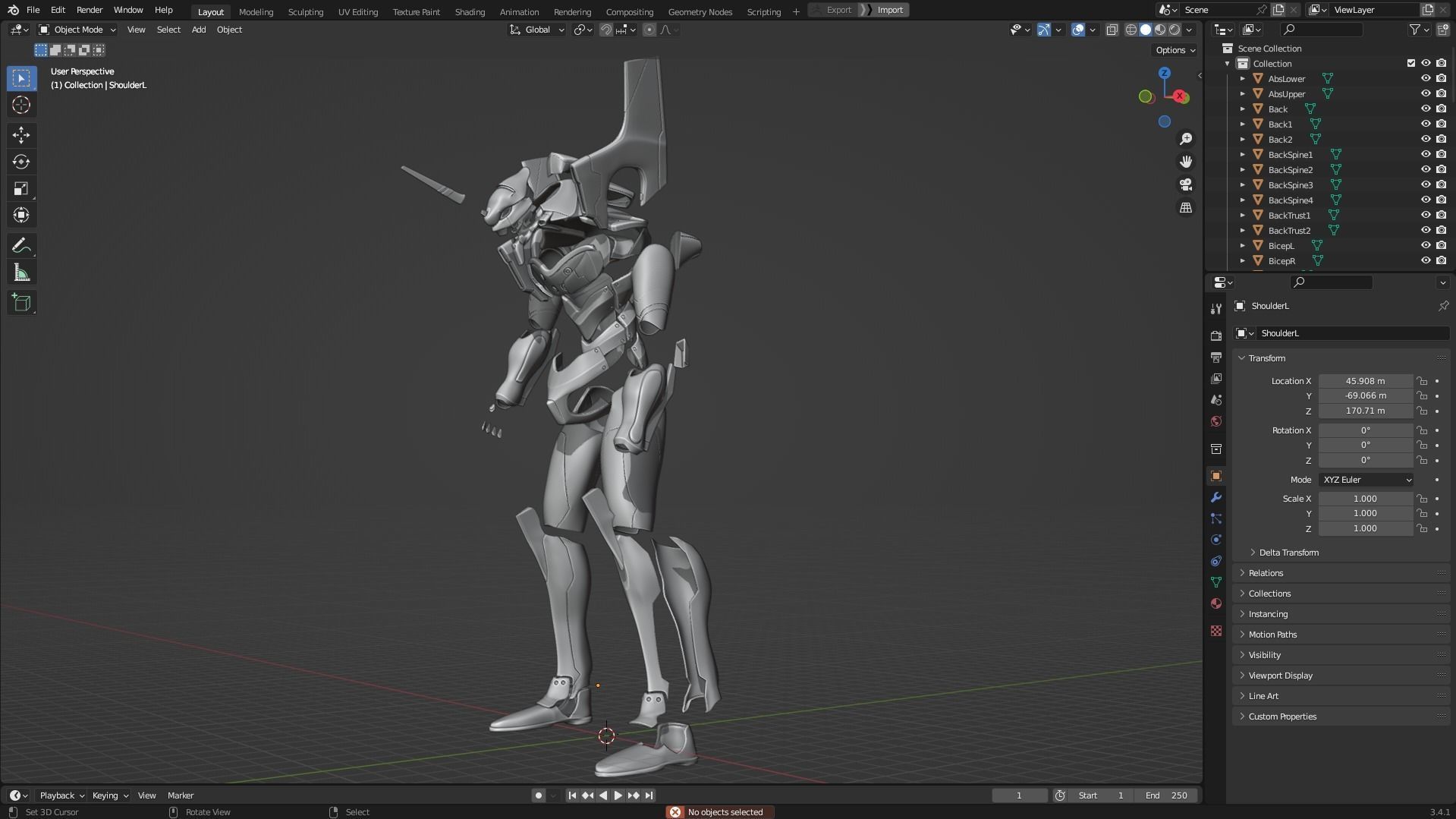 Evangelion EVA-01 Full Armor for Cosplay 3D print model_10