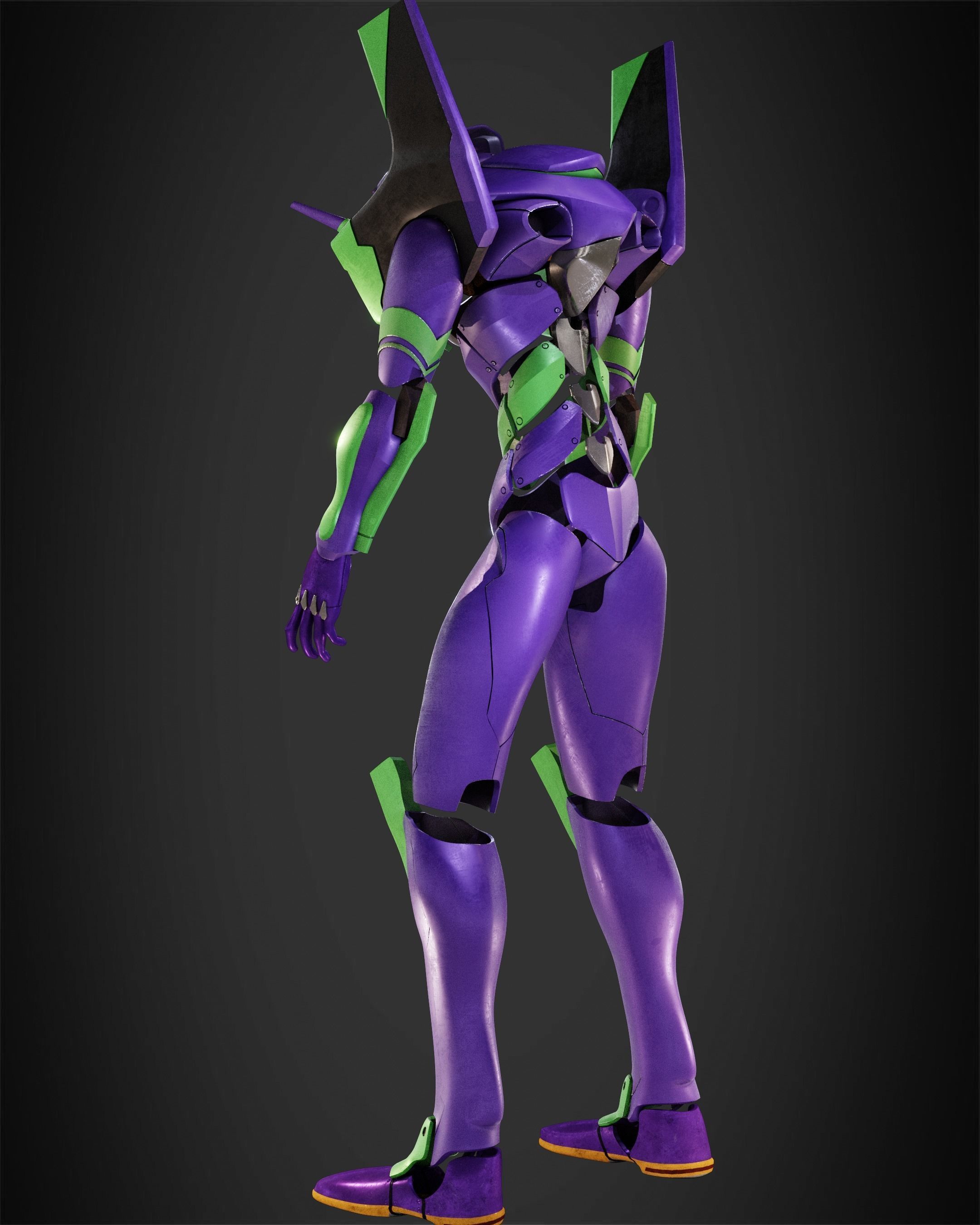 Evangelion EVA-01 Full Armor for Cosplay 3D print model_5