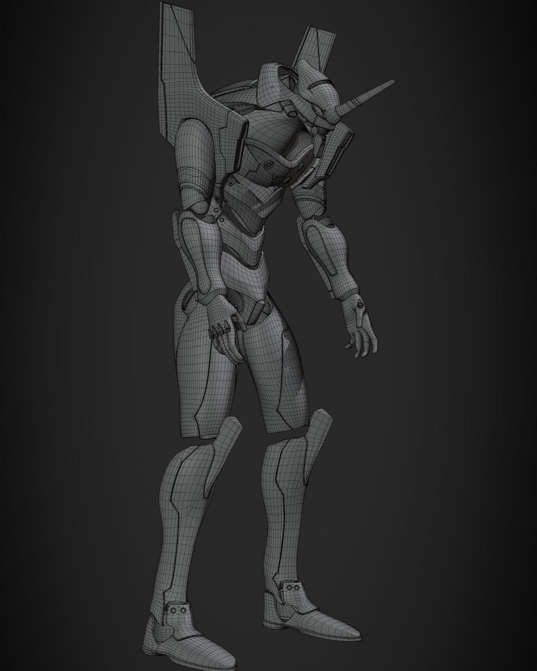 Evangelion EVA-01 Full Armor for Cosplay 3D print model_16
