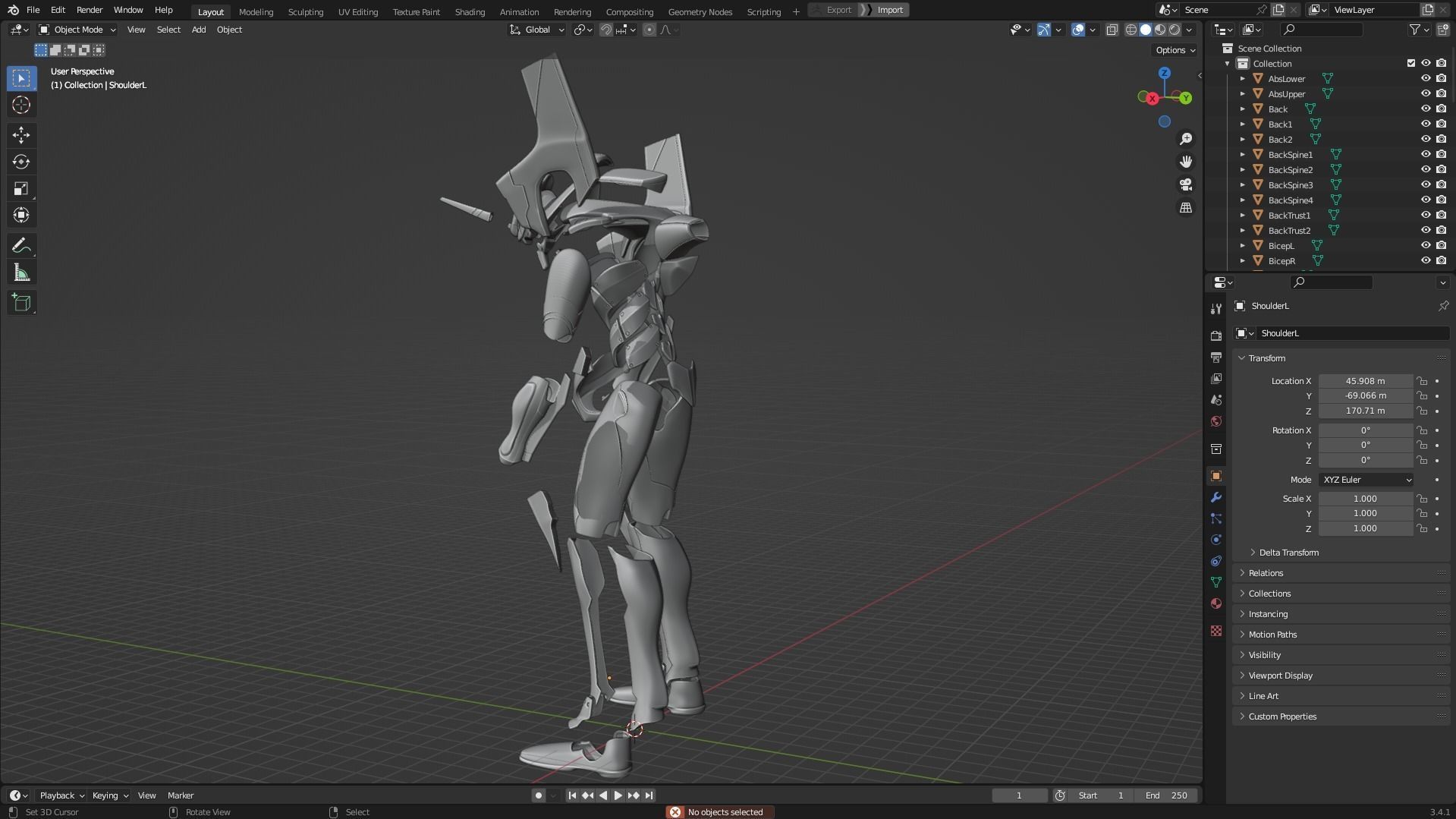 Evangelion EVA-01 Full Armor for Cosplay 3D print model_11