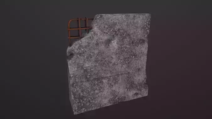 Concrete Barrier 3D Model