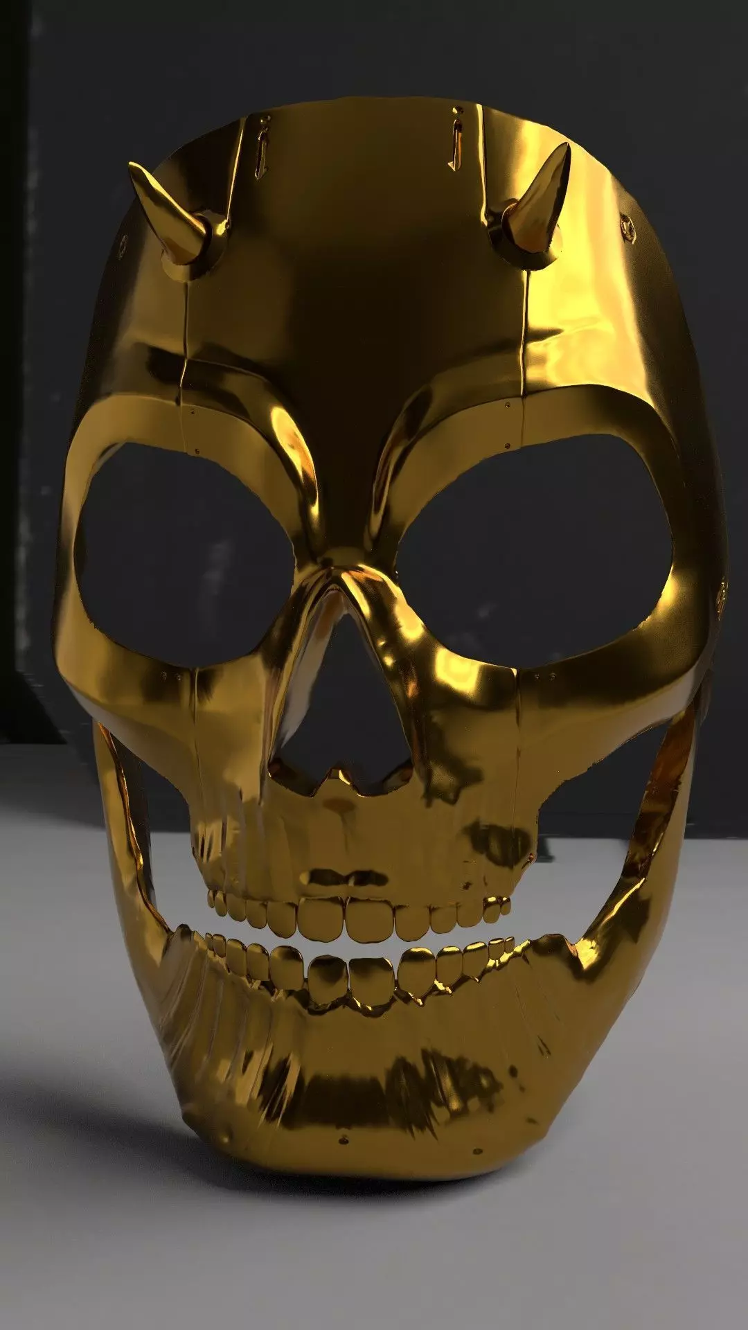 Golden Skull Mask CALL OF DUTY Modern Warfare 2 3D print model