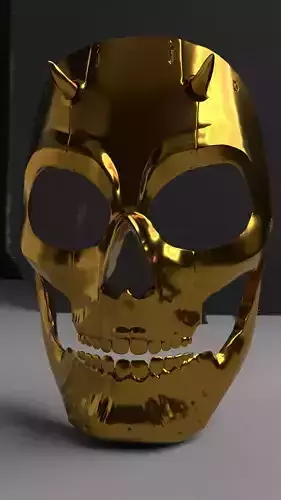 Golden Skull Mask CALL OF DUTY Modern Warfare 2