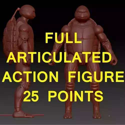 Tmnt Teenage Mutant Ninja Turtle Action figure 3D print model