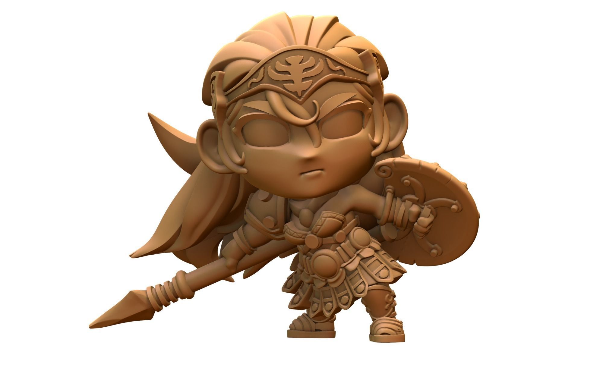 Apis- chibi character  3D model_1