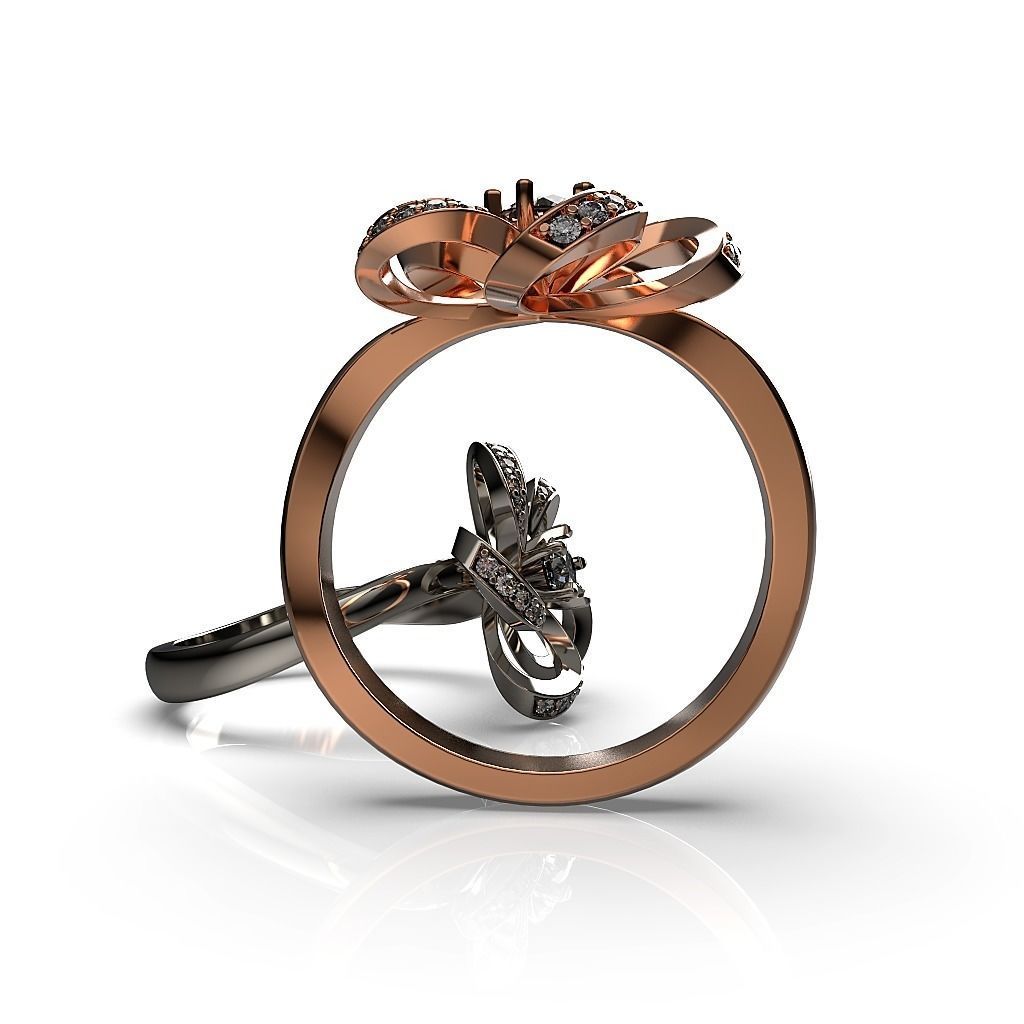 Flower Ring R 36 3D print model_6