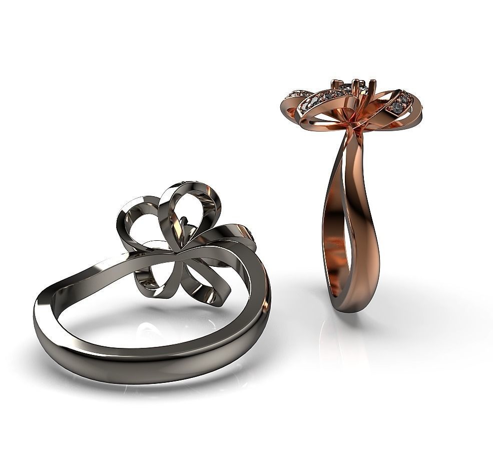 Flower Ring R 36 3D print model_5