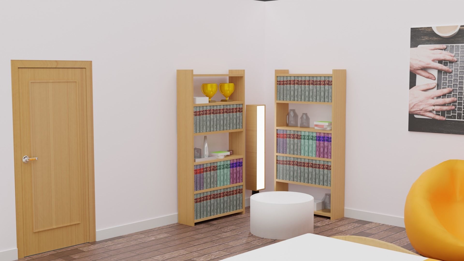 Haru Bedroom Low-poly 3D model_5