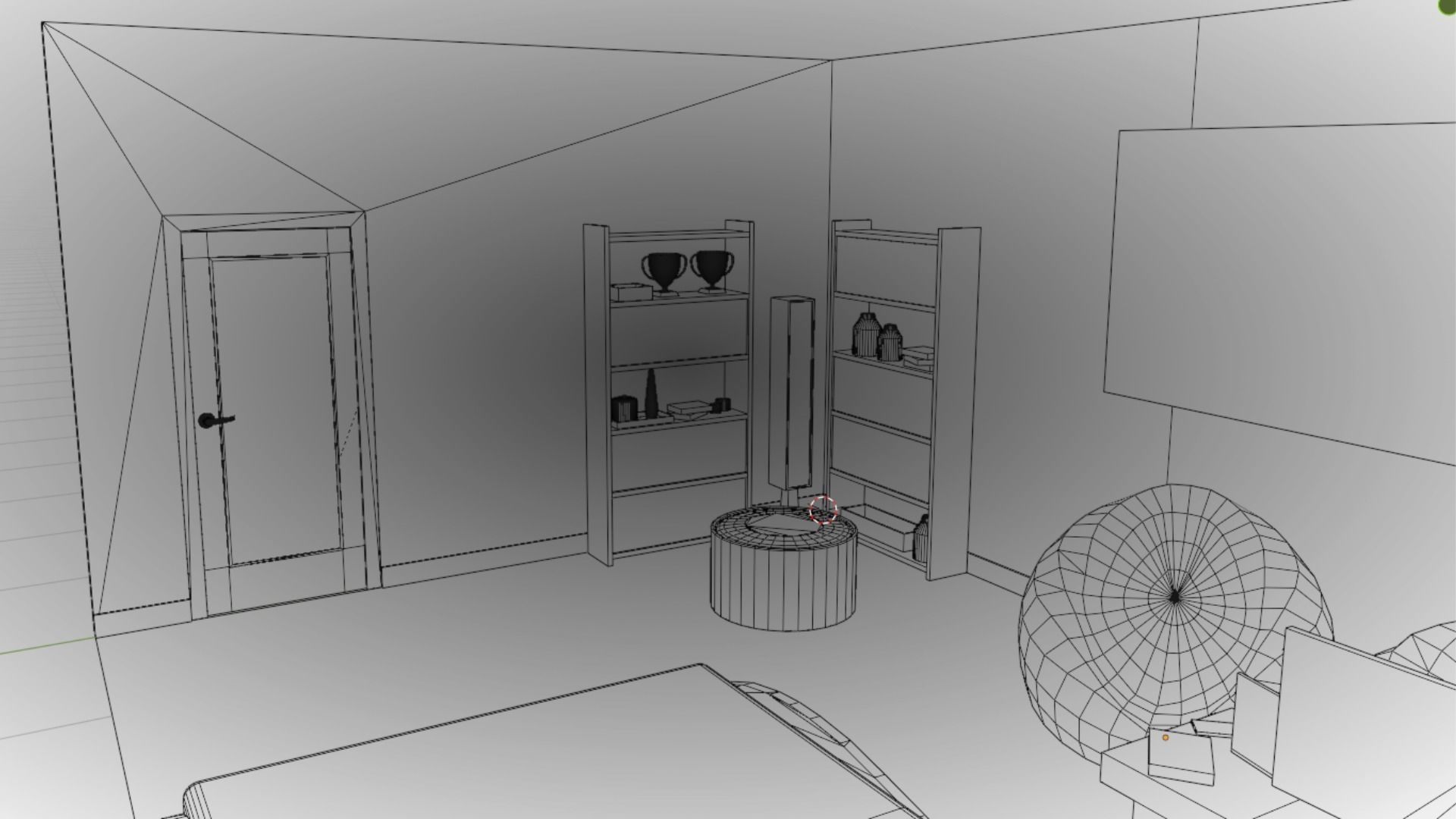 Haru Bedroom Low-poly 3D model_22