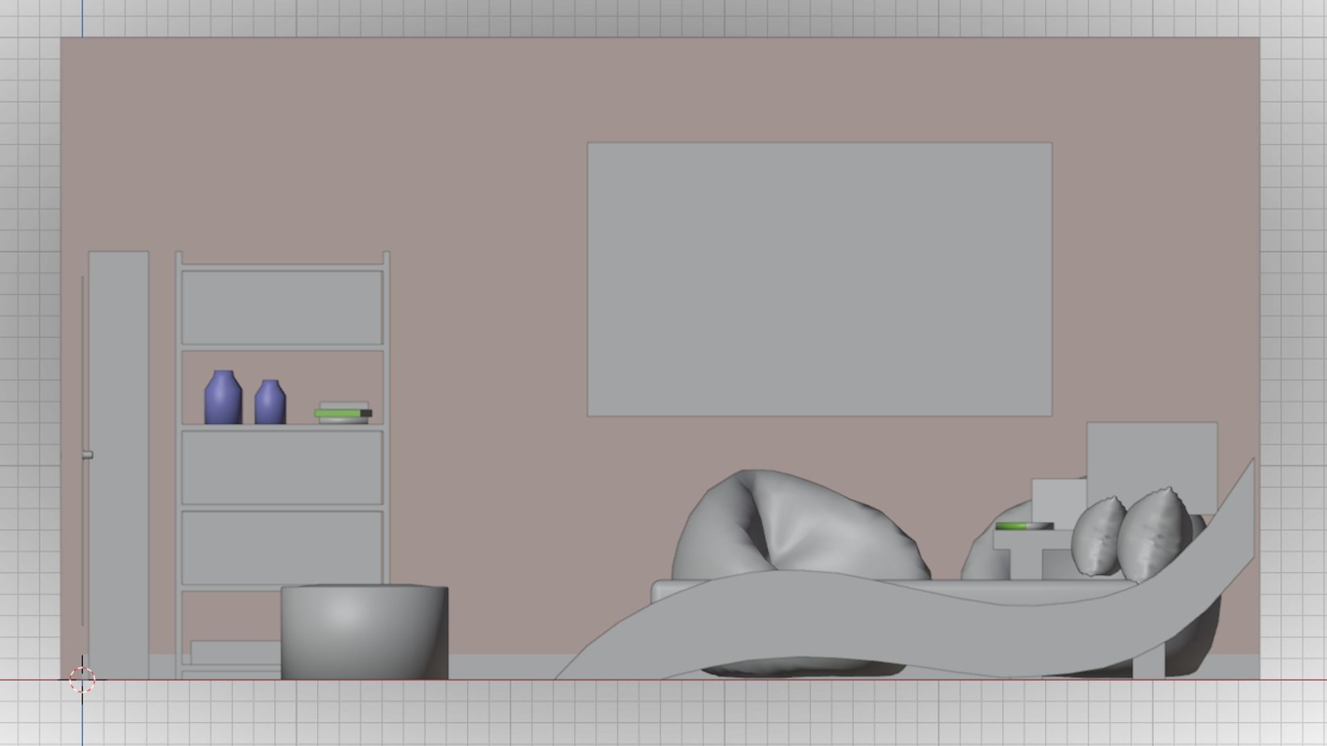 Haru Bedroom Low-poly 3D model_11