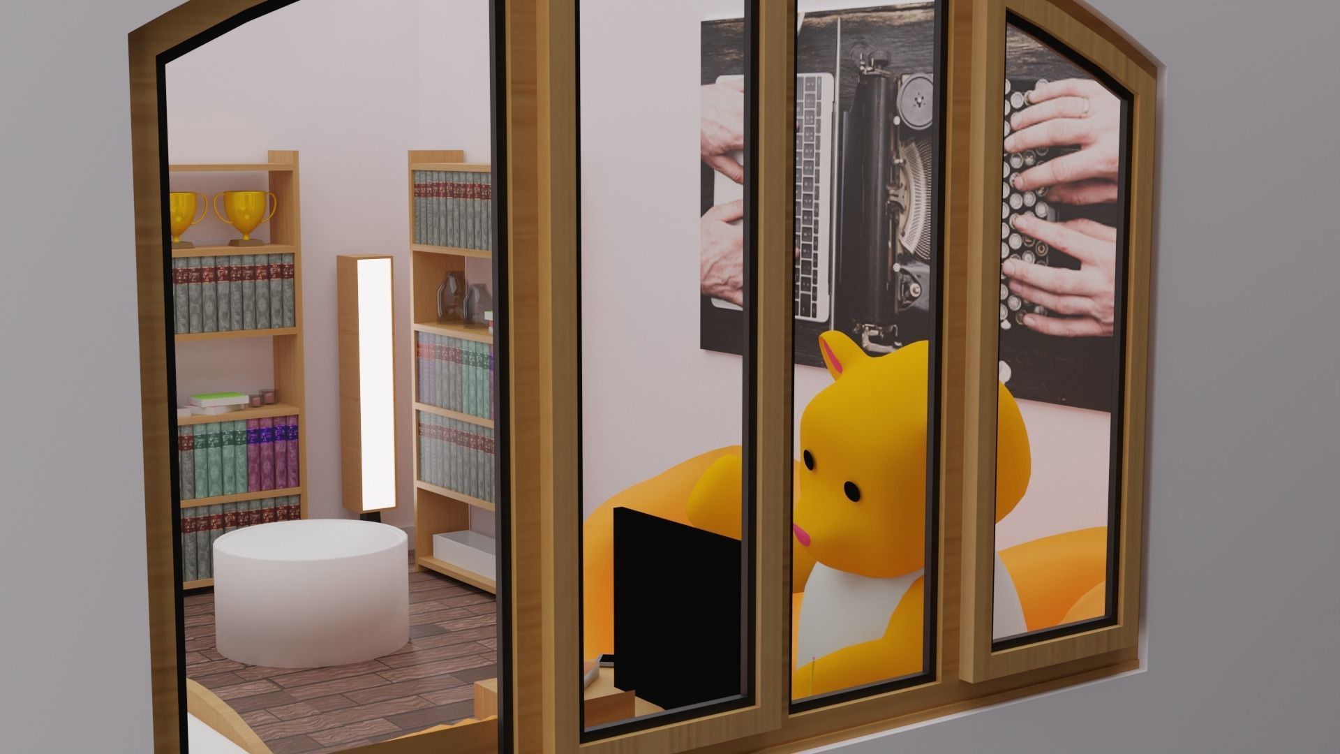 Haru Bedroom Low-poly 3D model_10
