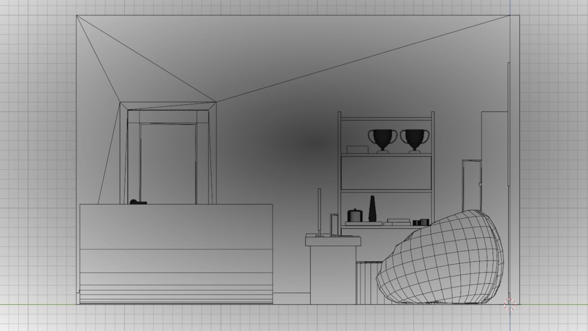 Haru Bedroom Low-poly 3D model_19