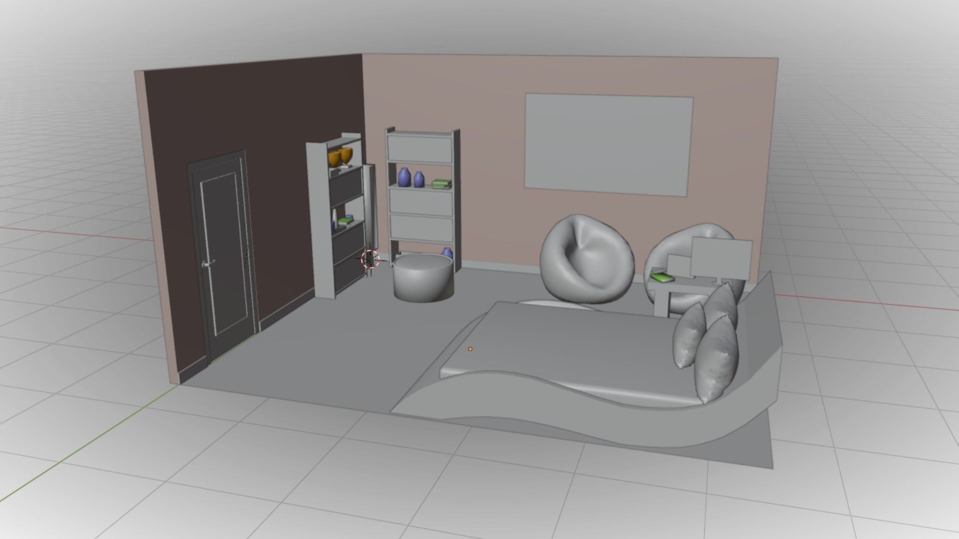 Haru Bedroom Low-poly 3D model_14