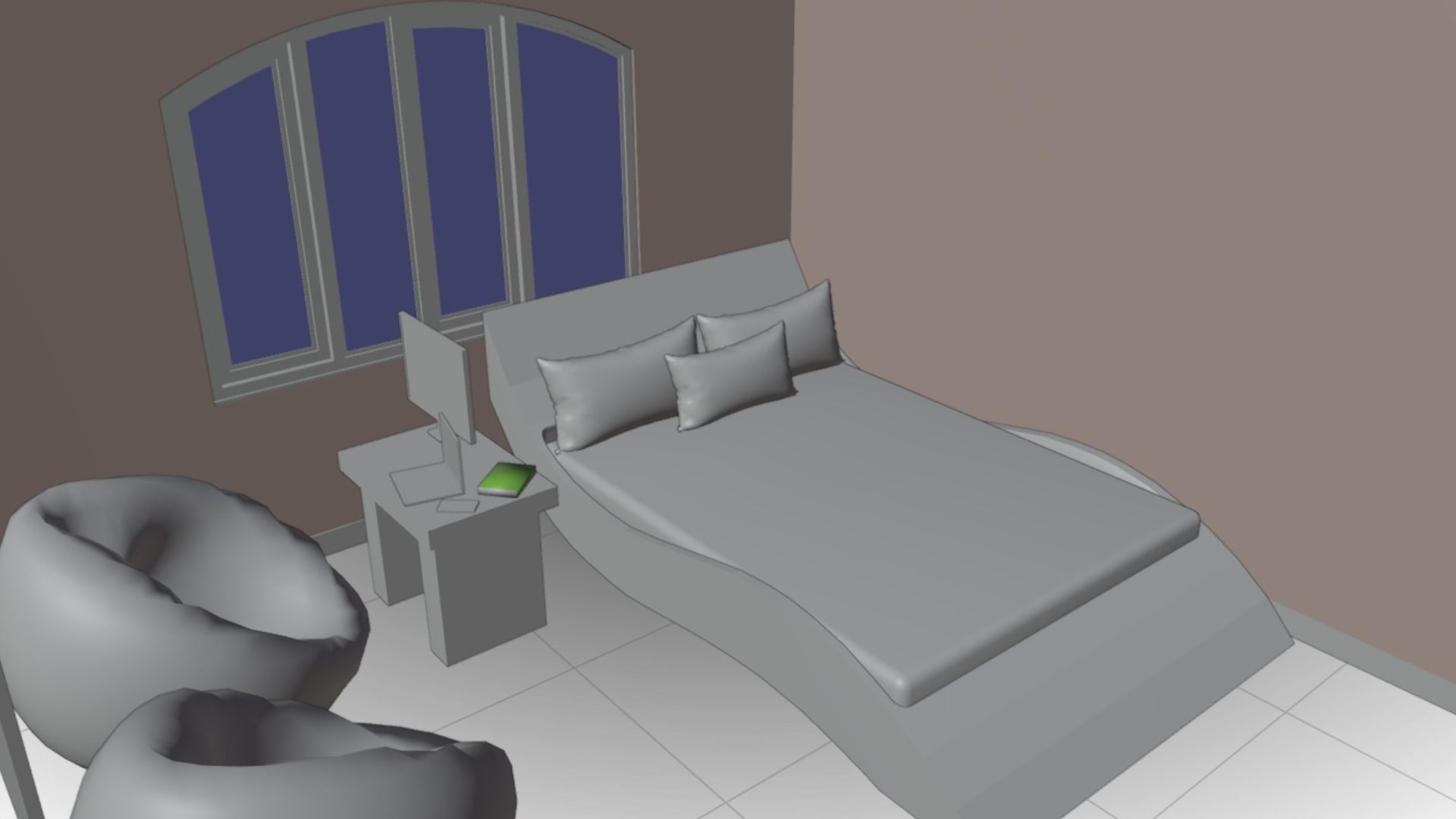 Haru Bedroom Low-poly 3D model_16