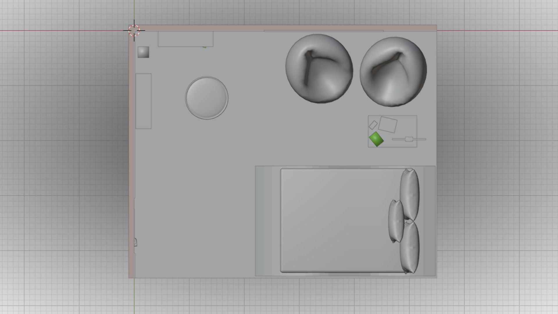 Haru Bedroom Low-poly 3D model_13