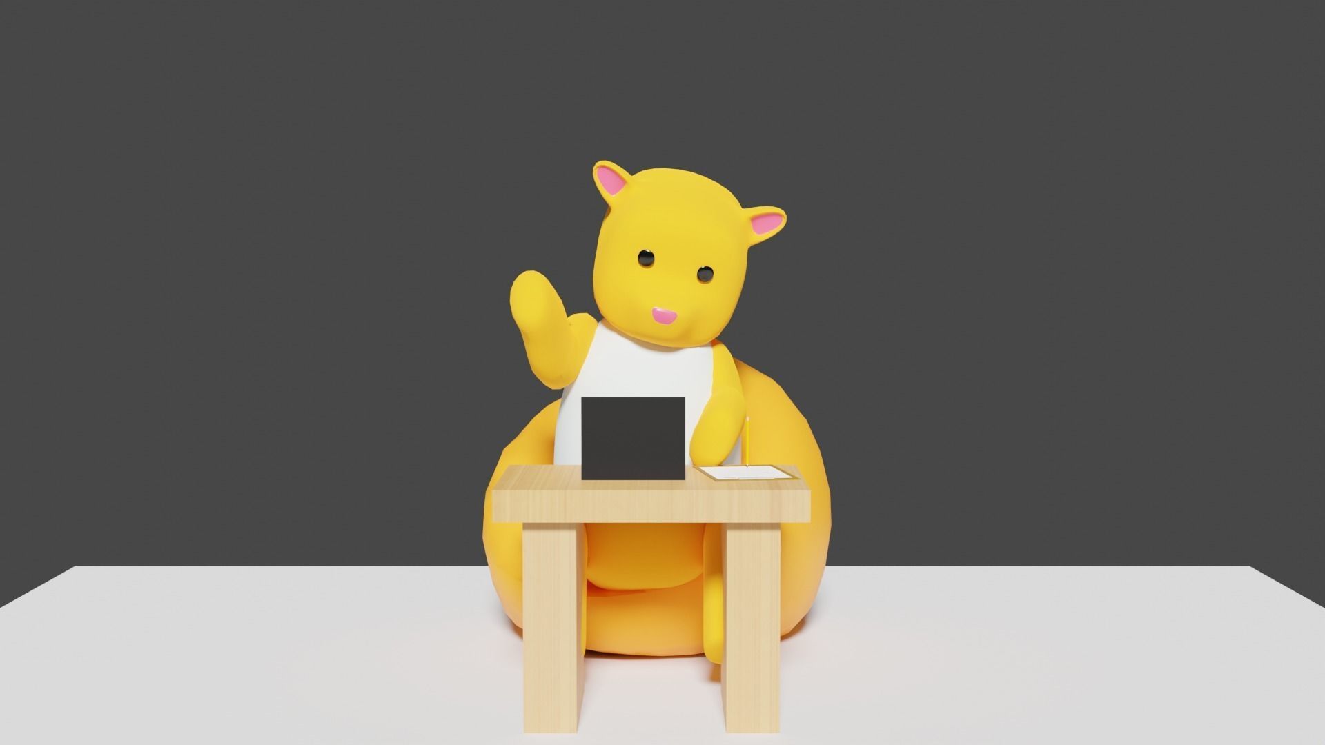 Haru Bedroom Low-poly 3D model_26