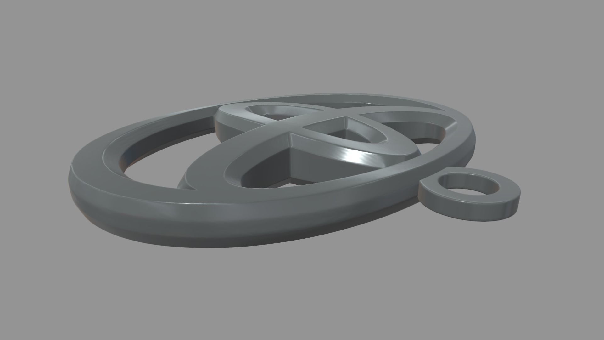 Toyota Key Ring Chain 3D print model_3