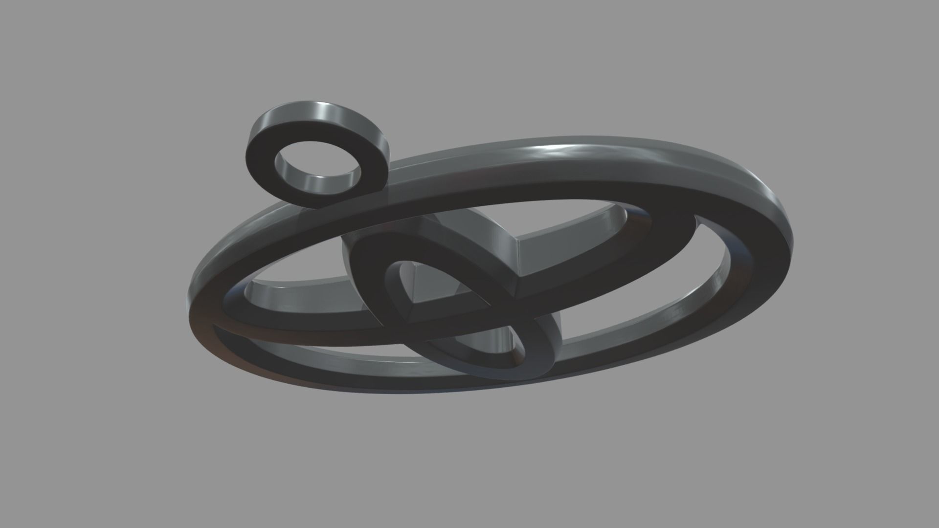 Toyota Key Ring Chain 3D print model_4