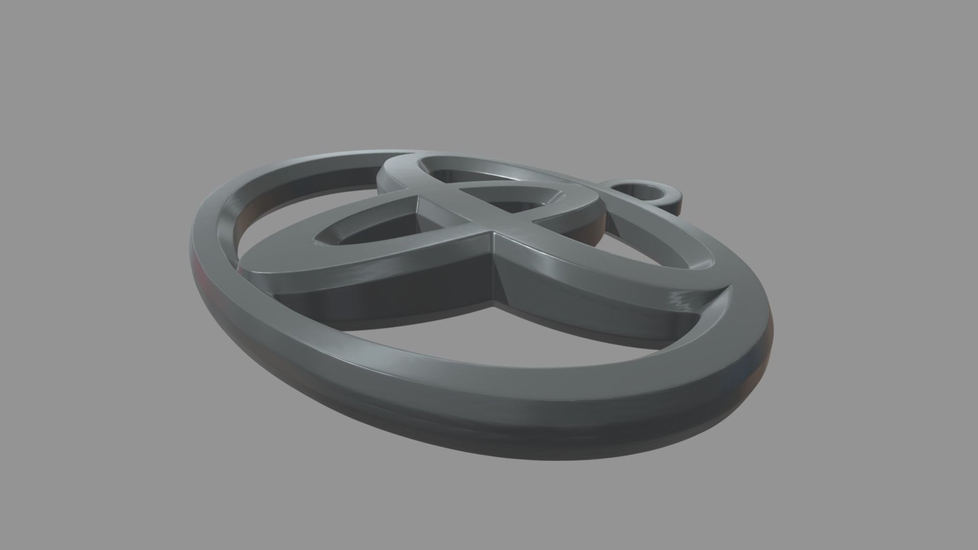 Toyota Key Ring Chain 3D print model_2