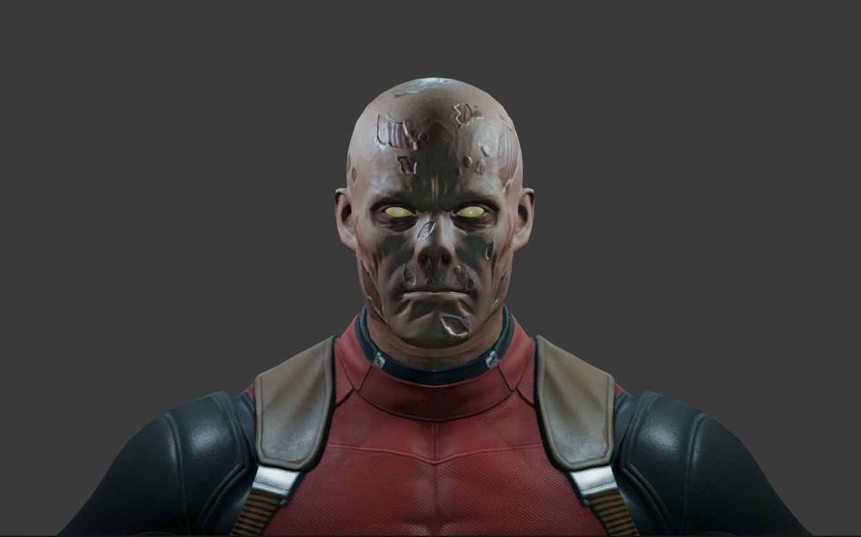 Deadpool and Cable RIGGED Deadpool 2 Pack 3D model_16