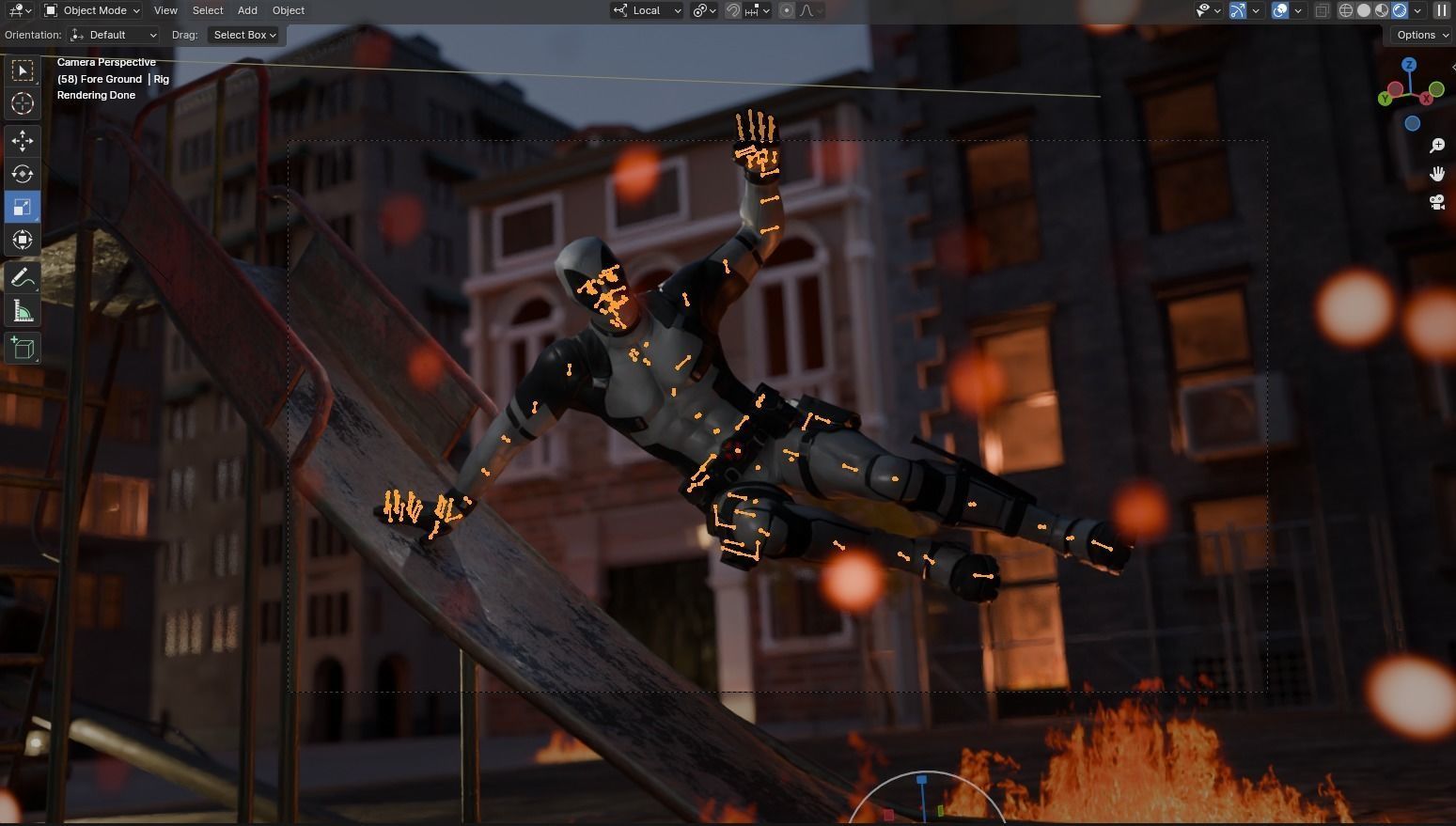 Deadpool and Cable RIGGED Deadpool 2 Pack 3D model_9