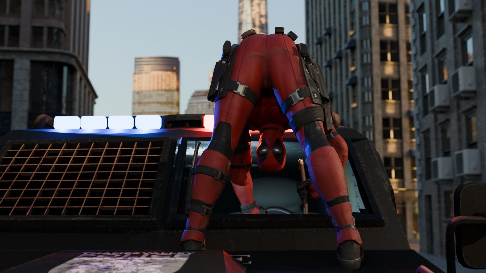 Deadpool and Cable RIGGED Deadpool 2 Pack 3D model_2