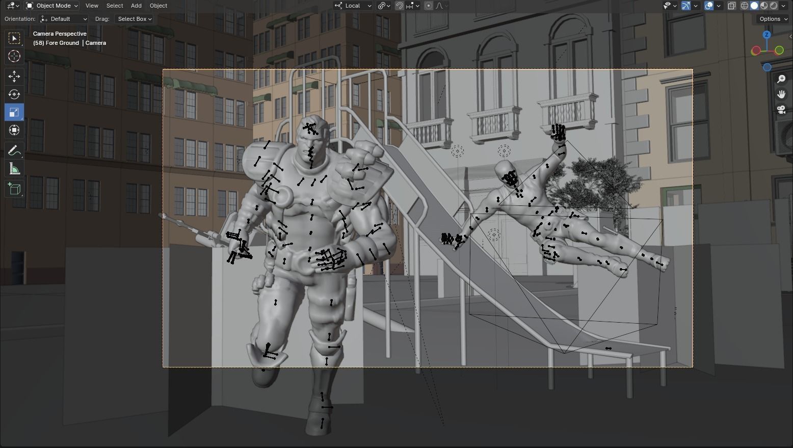 Deadpool and Cable RIGGED Deadpool 2 Pack 3D model_6