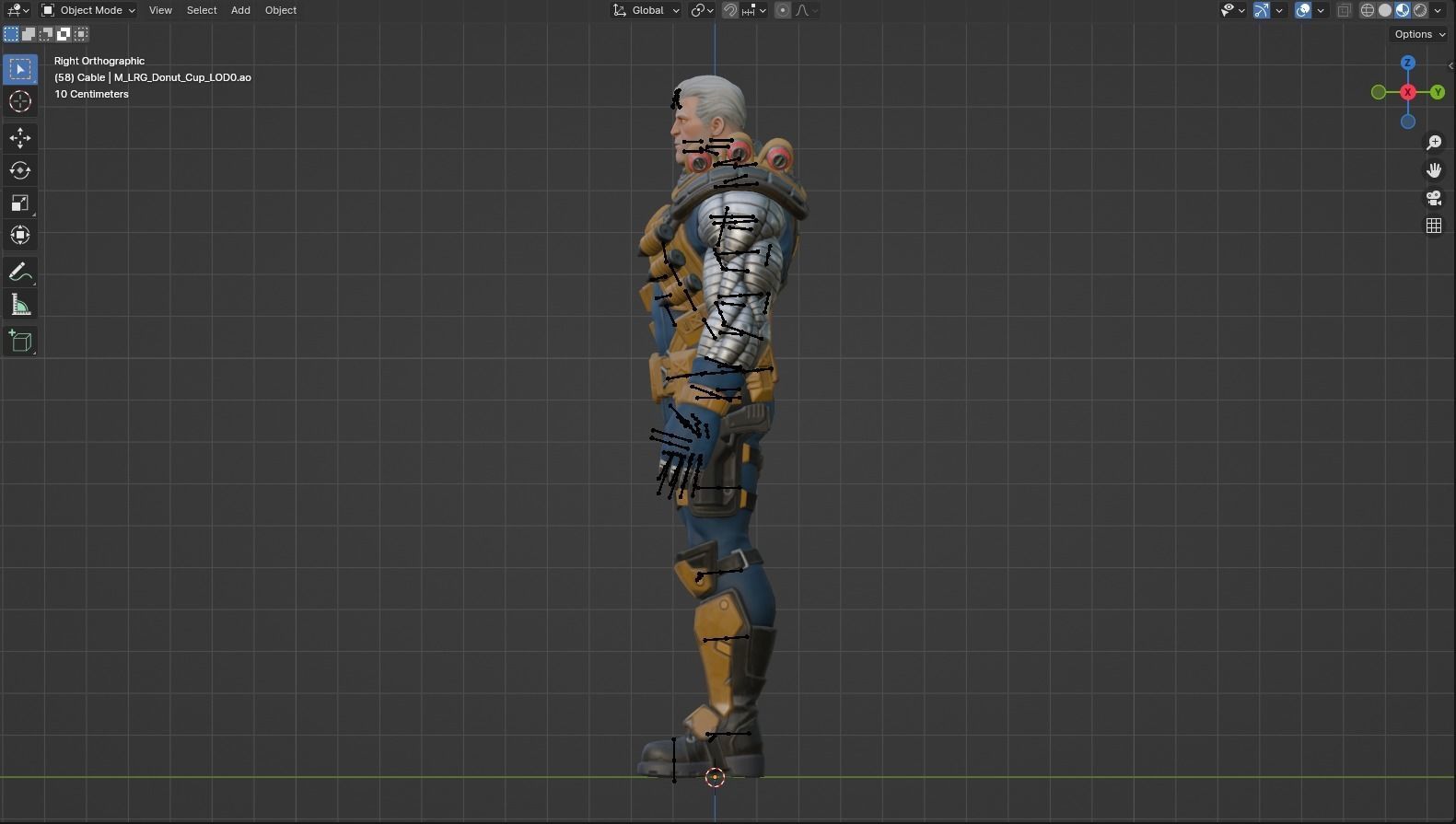 Deadpool and Cable RIGGED Deadpool 2 Pack 3D model_12