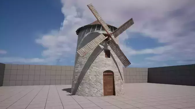 Low Poly Windmill Assets