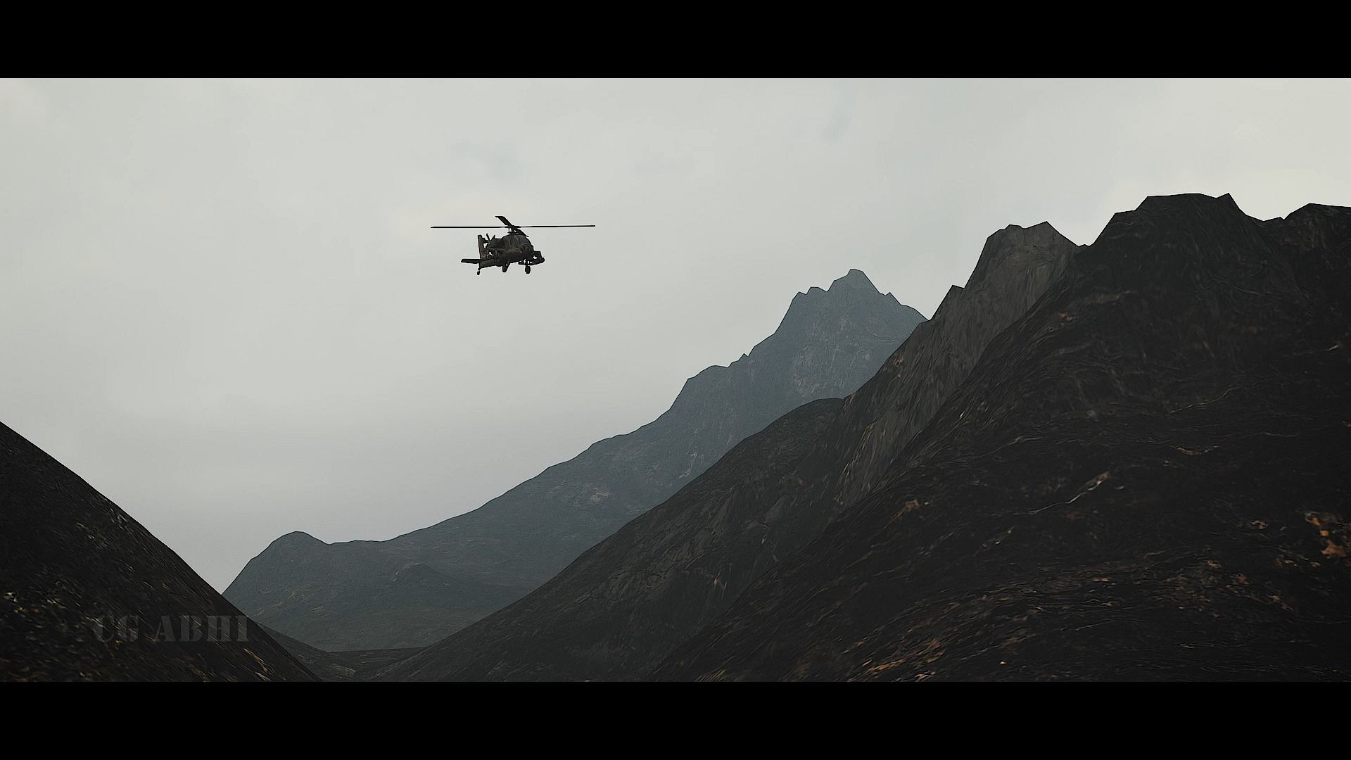 KGF Castle with Complete intro pack with Helicopter entry 3D model_2