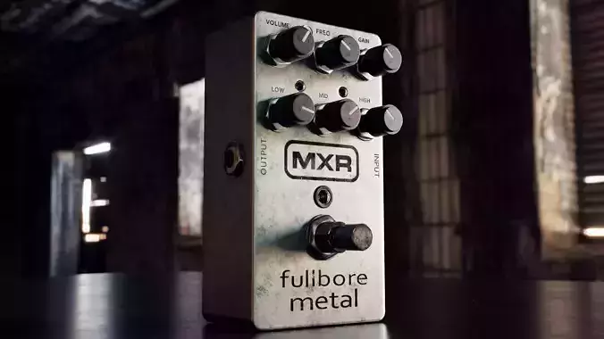 guitar effects pedal Dunlop MXR M116 fullbore metal distortion  Low-poly 3D model