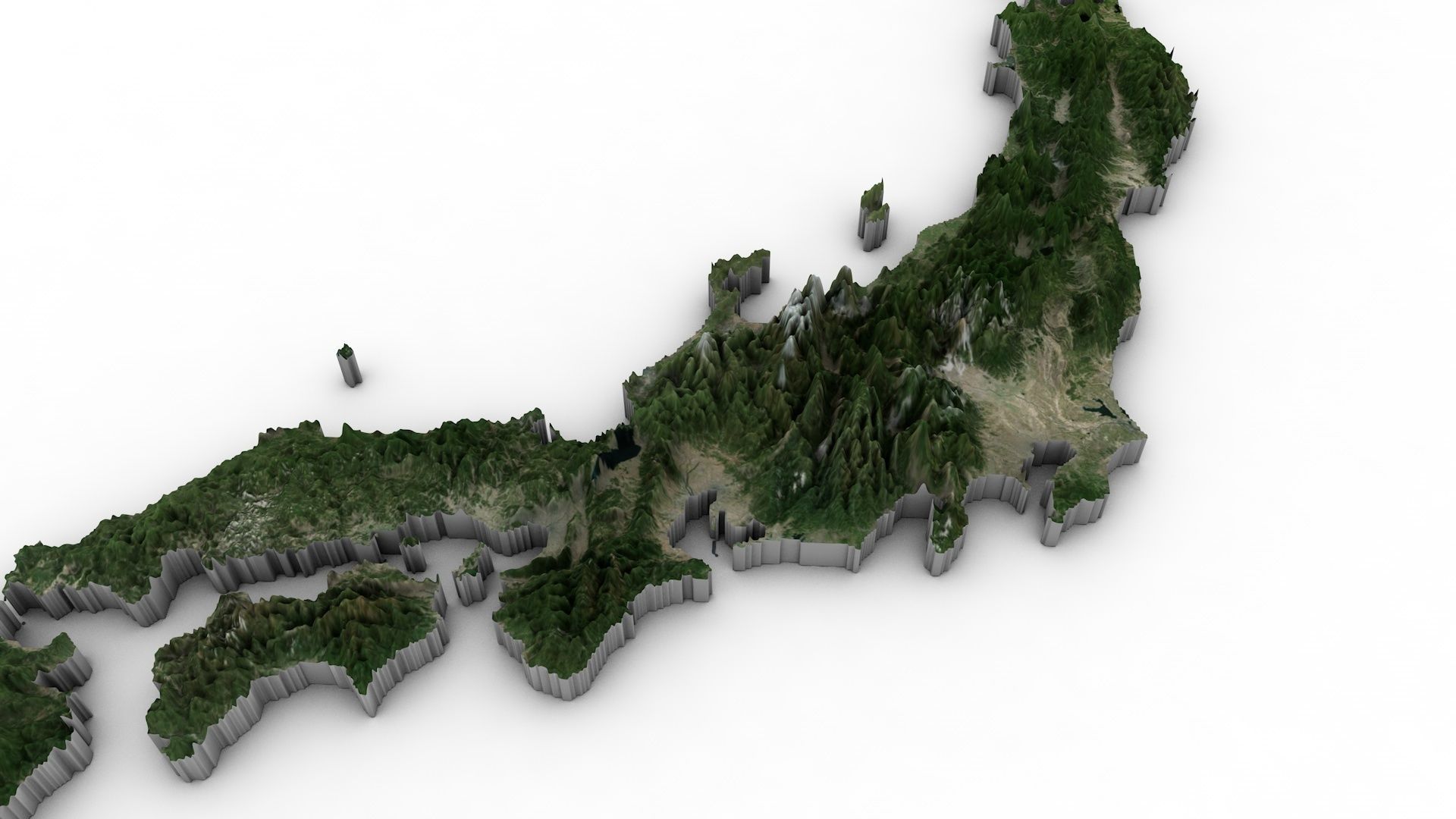 Japan Map Pack 3D model_2