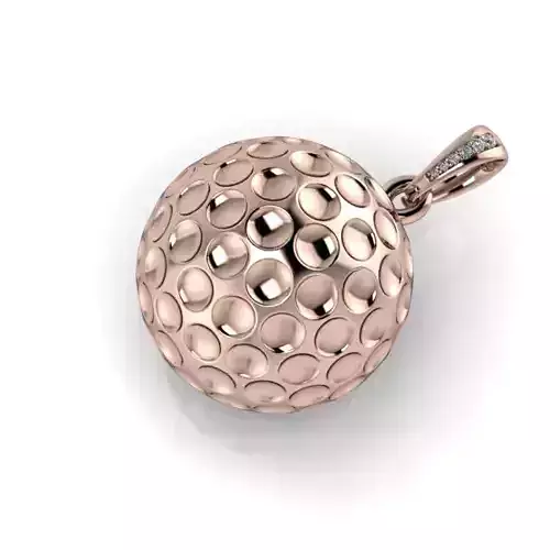 Hollow Golf Ball Pendant Graduation Gift sports necklace charm