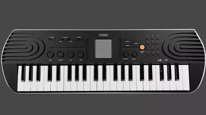 Casio - Musical Instrument Low-poly 3D model