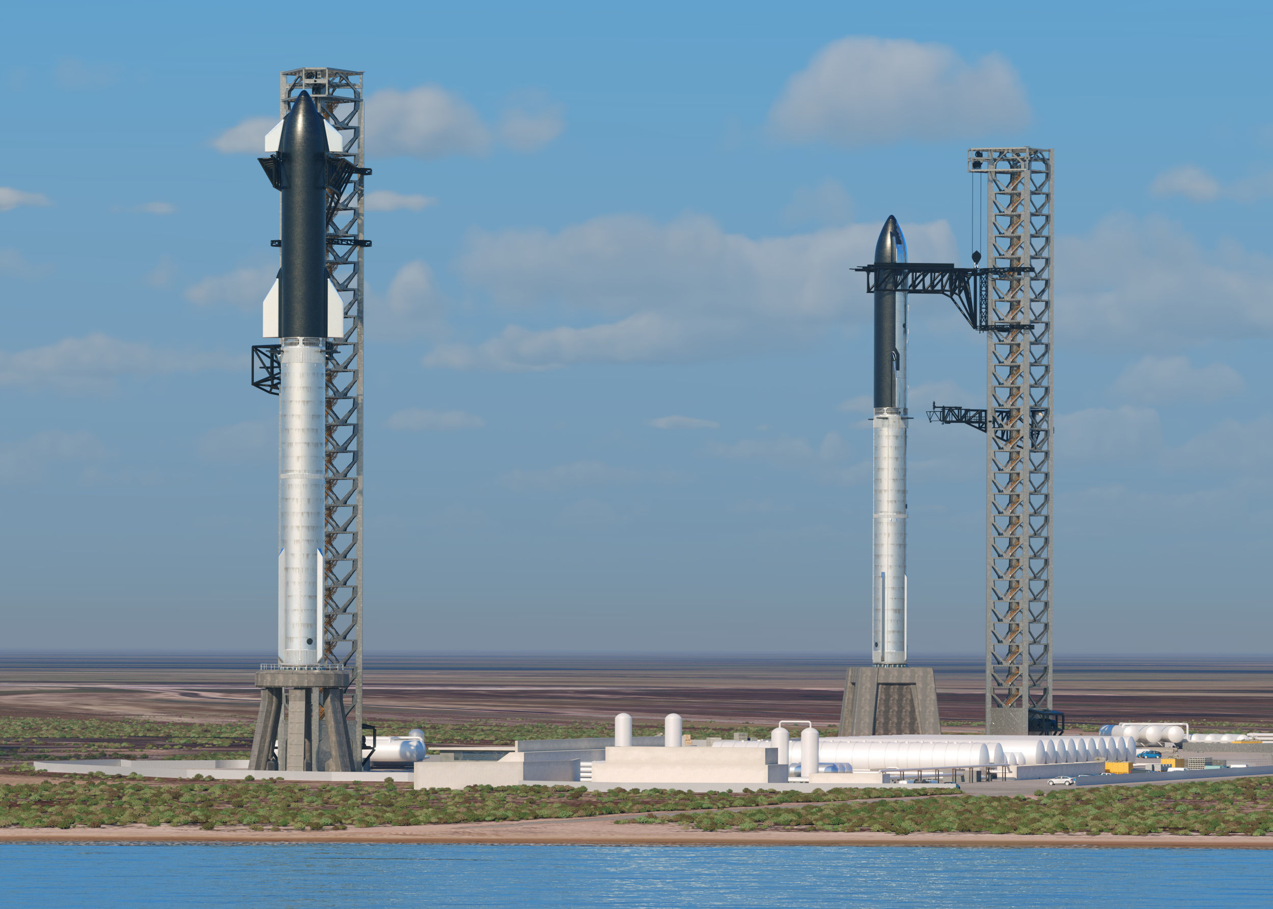 SpaceX Starbase Launch Facility 3D model_13