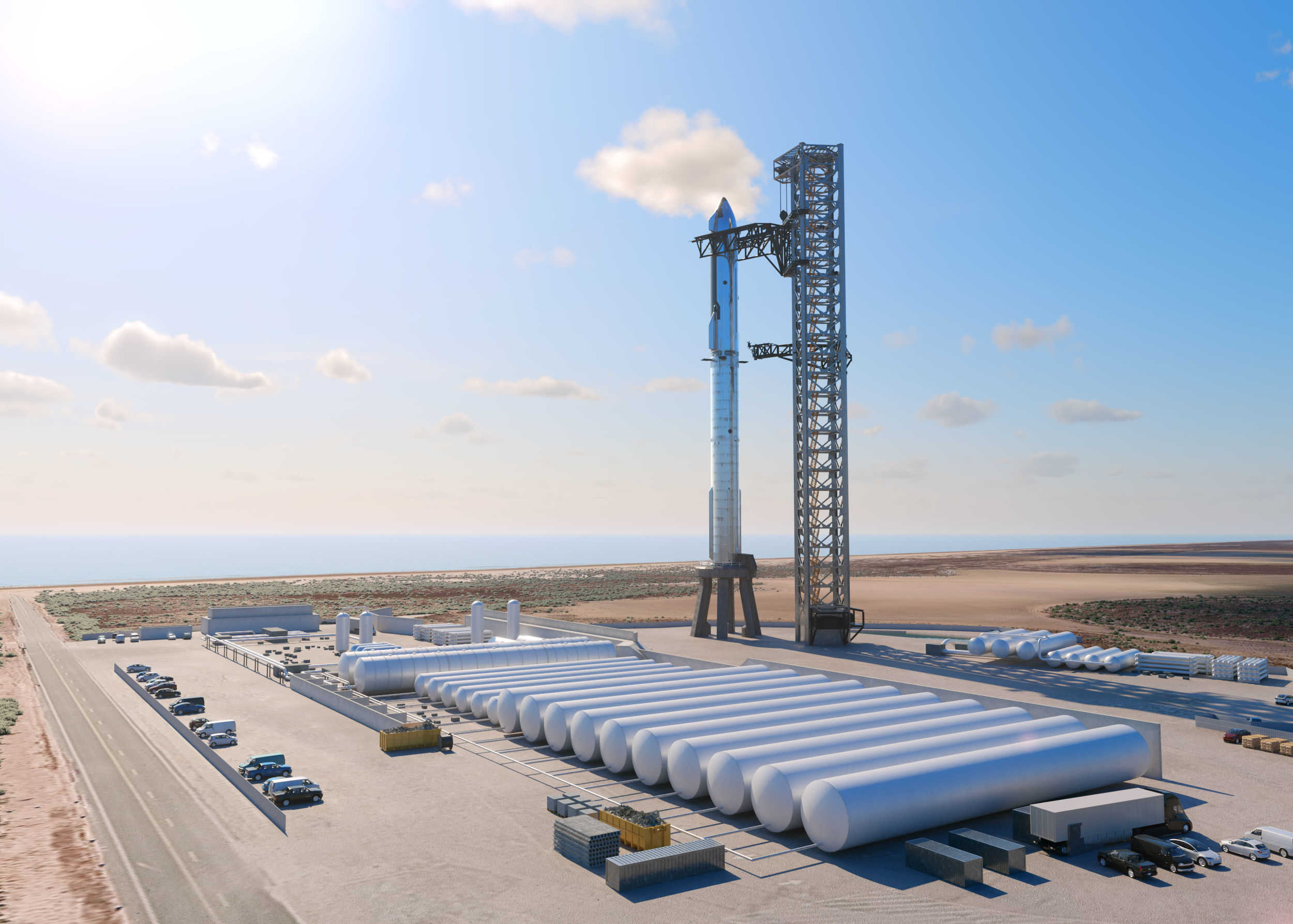 SpaceX Starbase Launch Facility 3D model_18