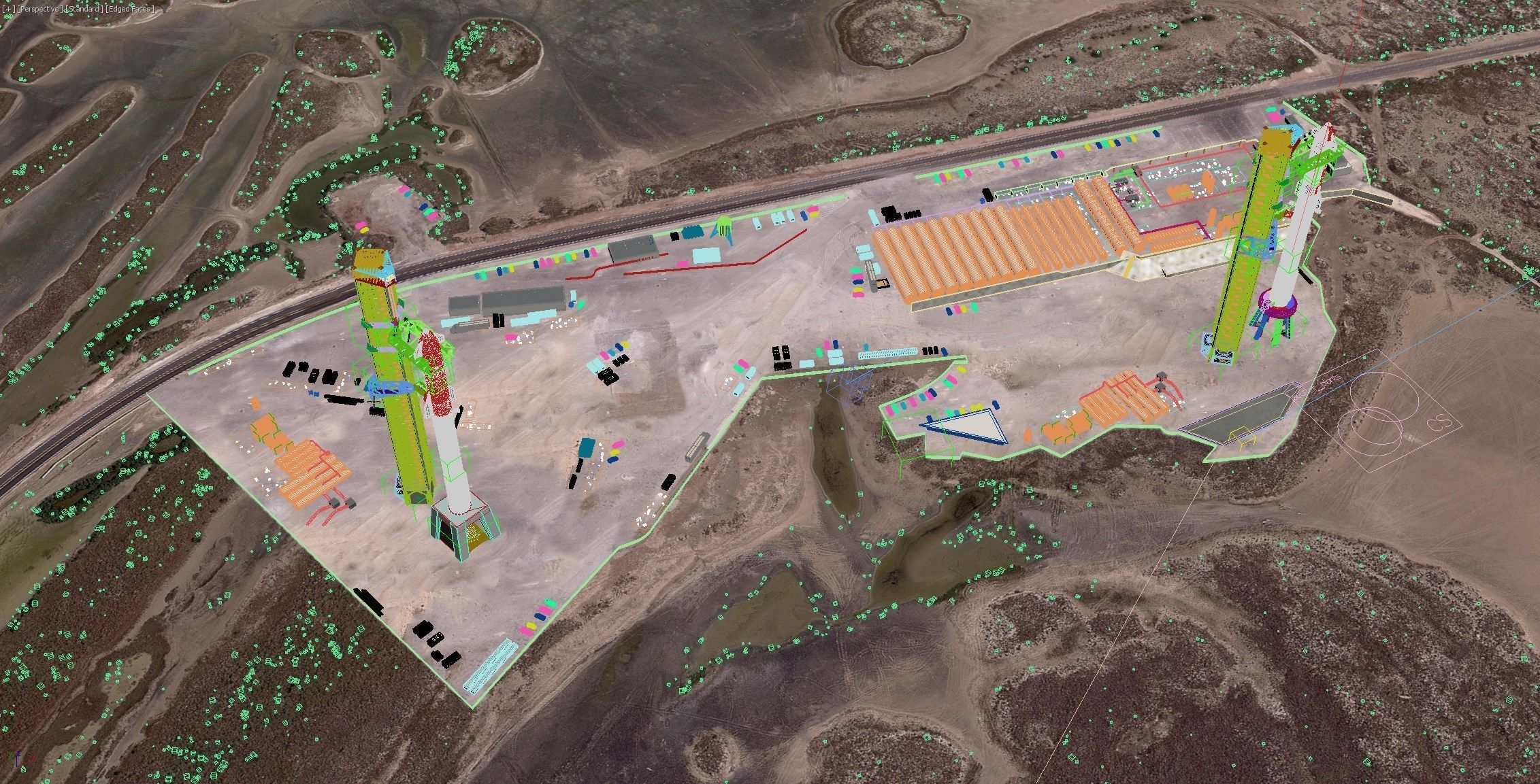 SpaceX Starbase Launch Facility 3D model_22