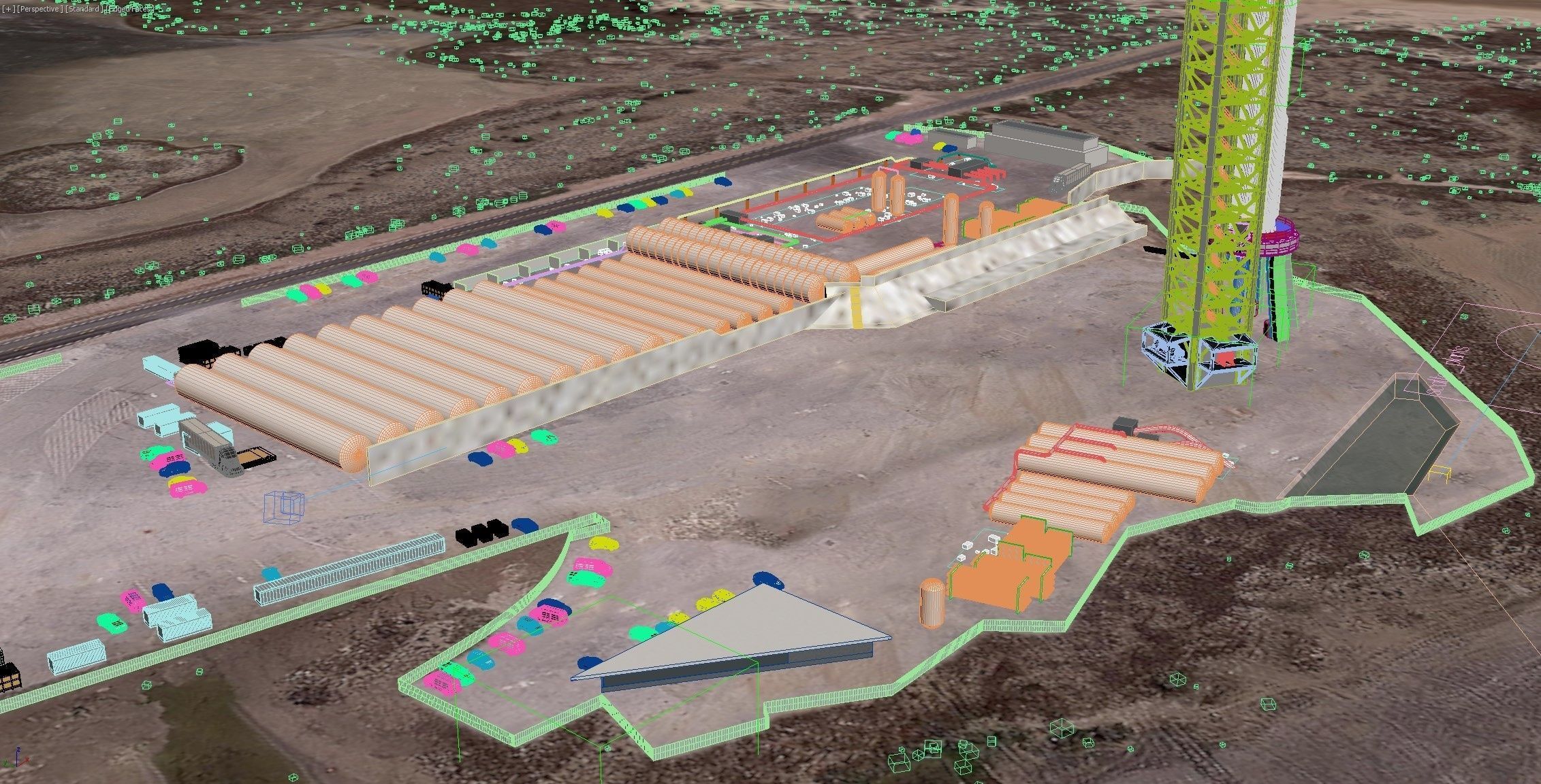 SpaceX Starbase Launch Facility 3D model_29