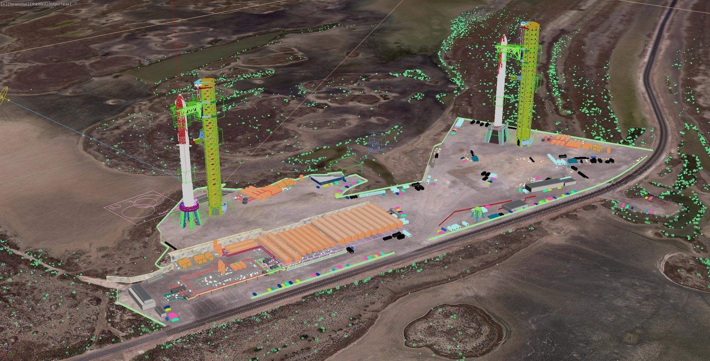 SpaceX Starbase Launch Facility 3D model_20