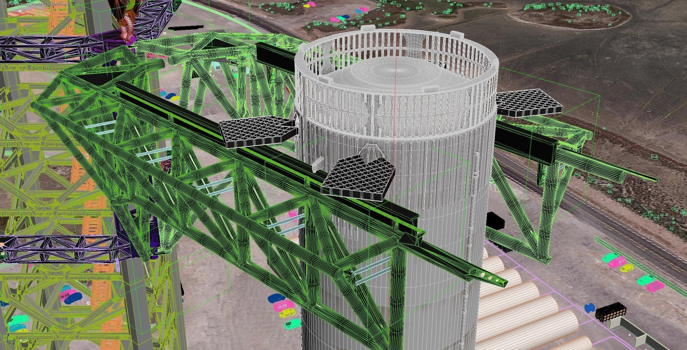 SpaceX Starbase Launch Facility 3D model_26